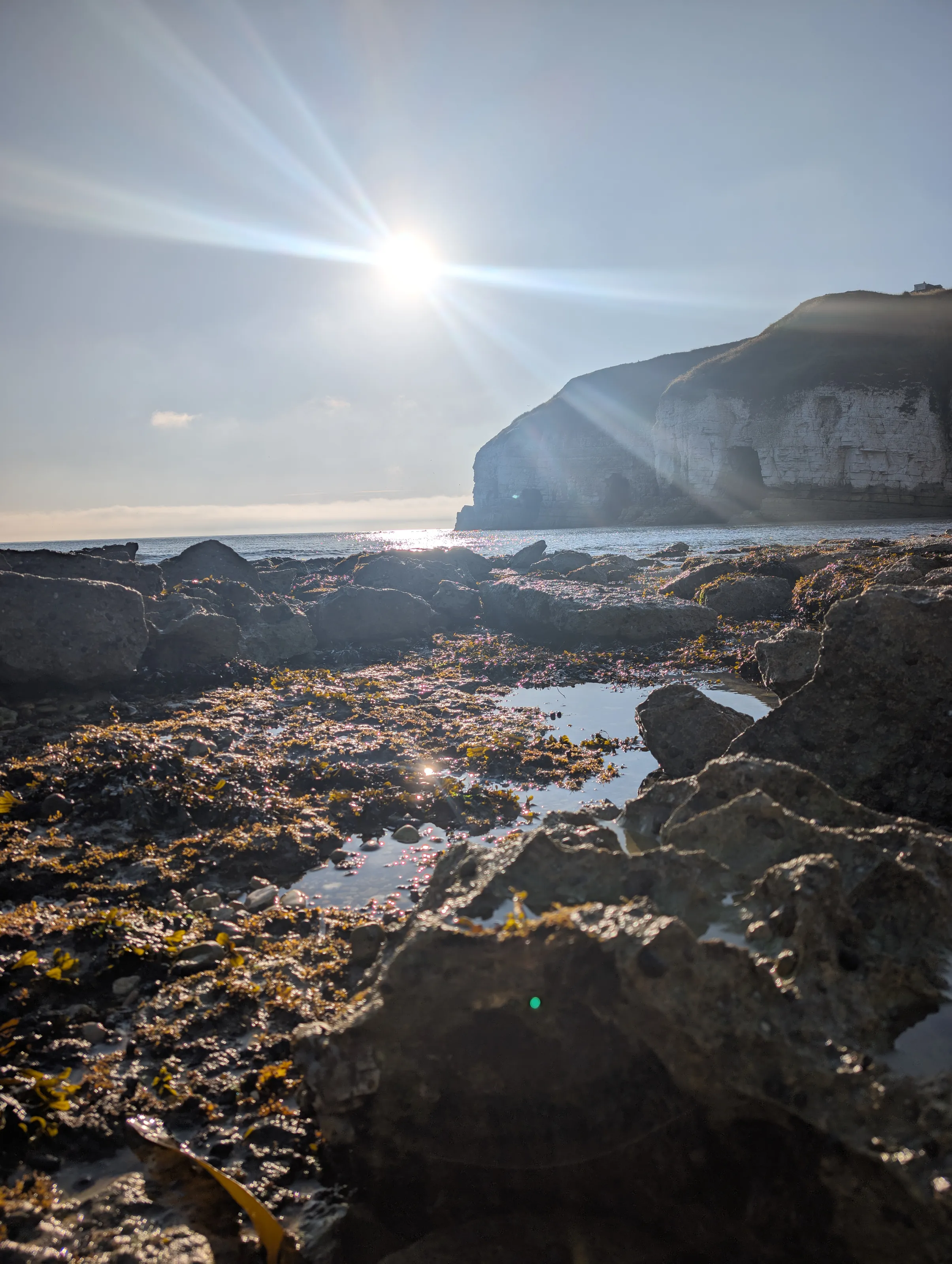 Thornwick bay at sunrise