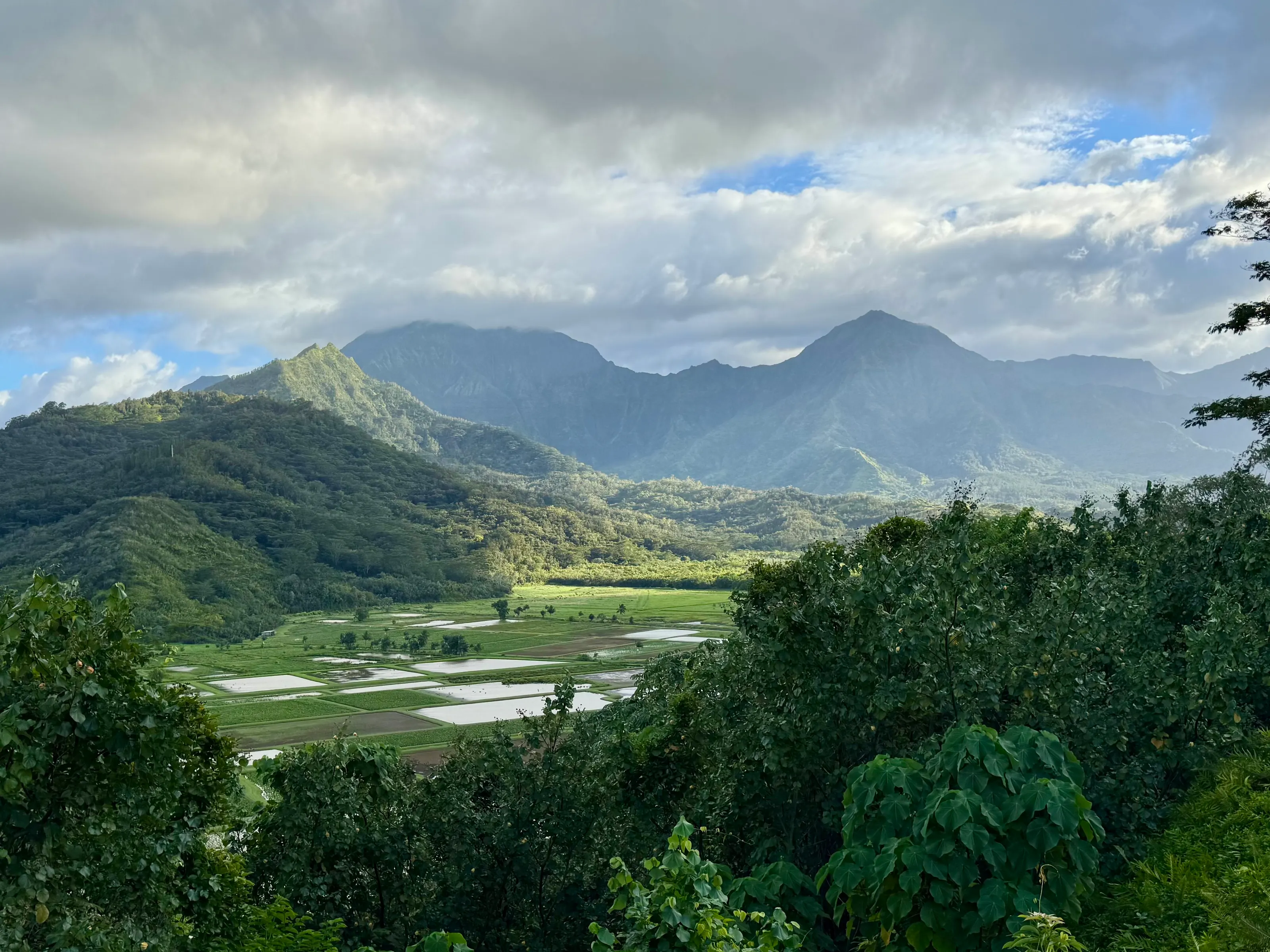 Island mountain sunshine