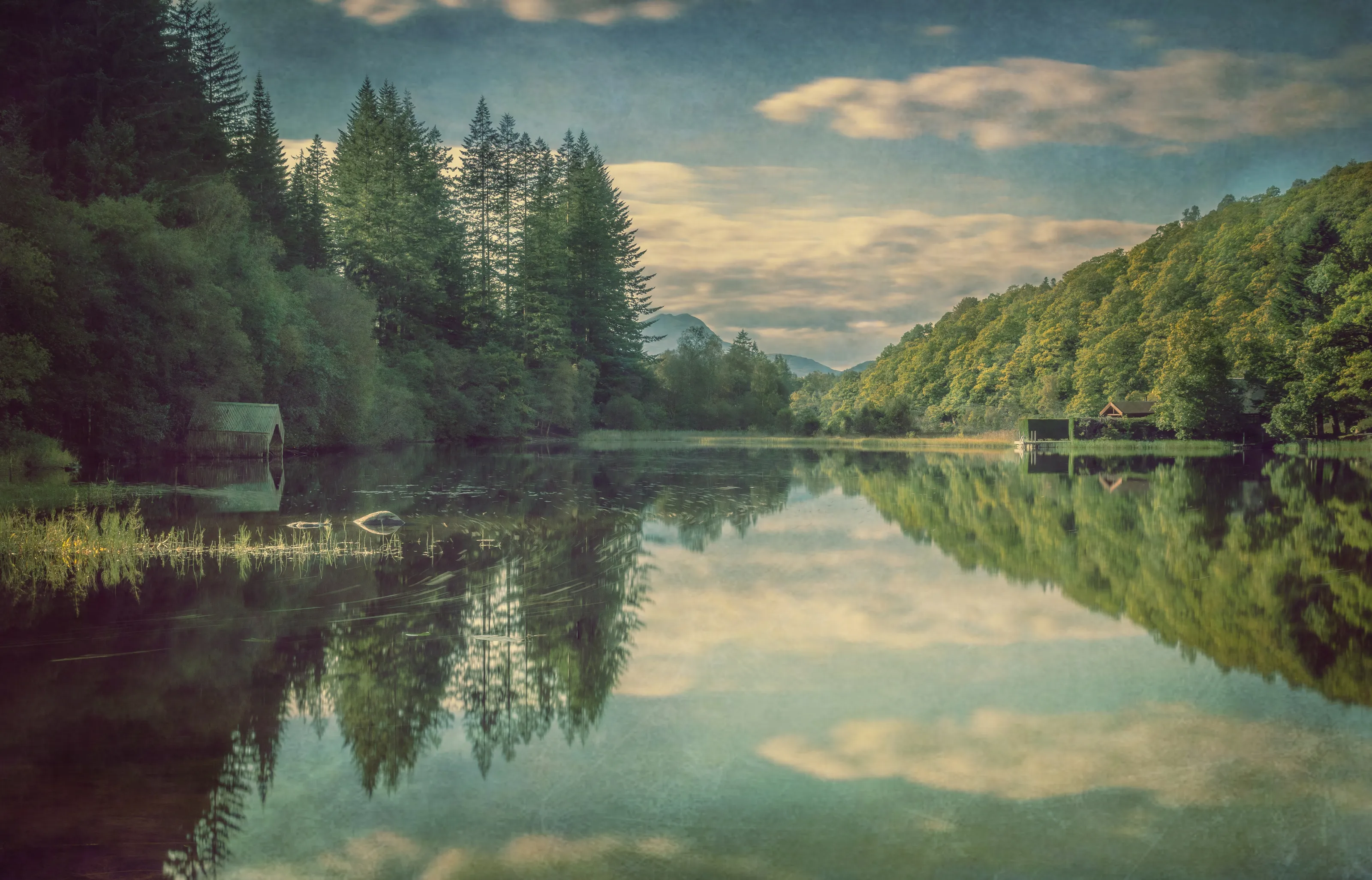 Reflections on the loch