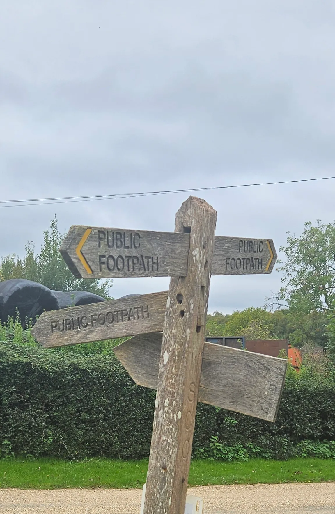Scenes with Footpath Signs and Bridleway Signs