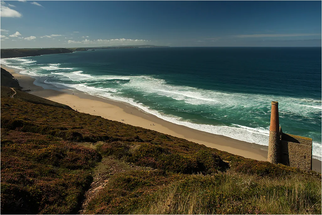 Cornish Coast and Tin Mine