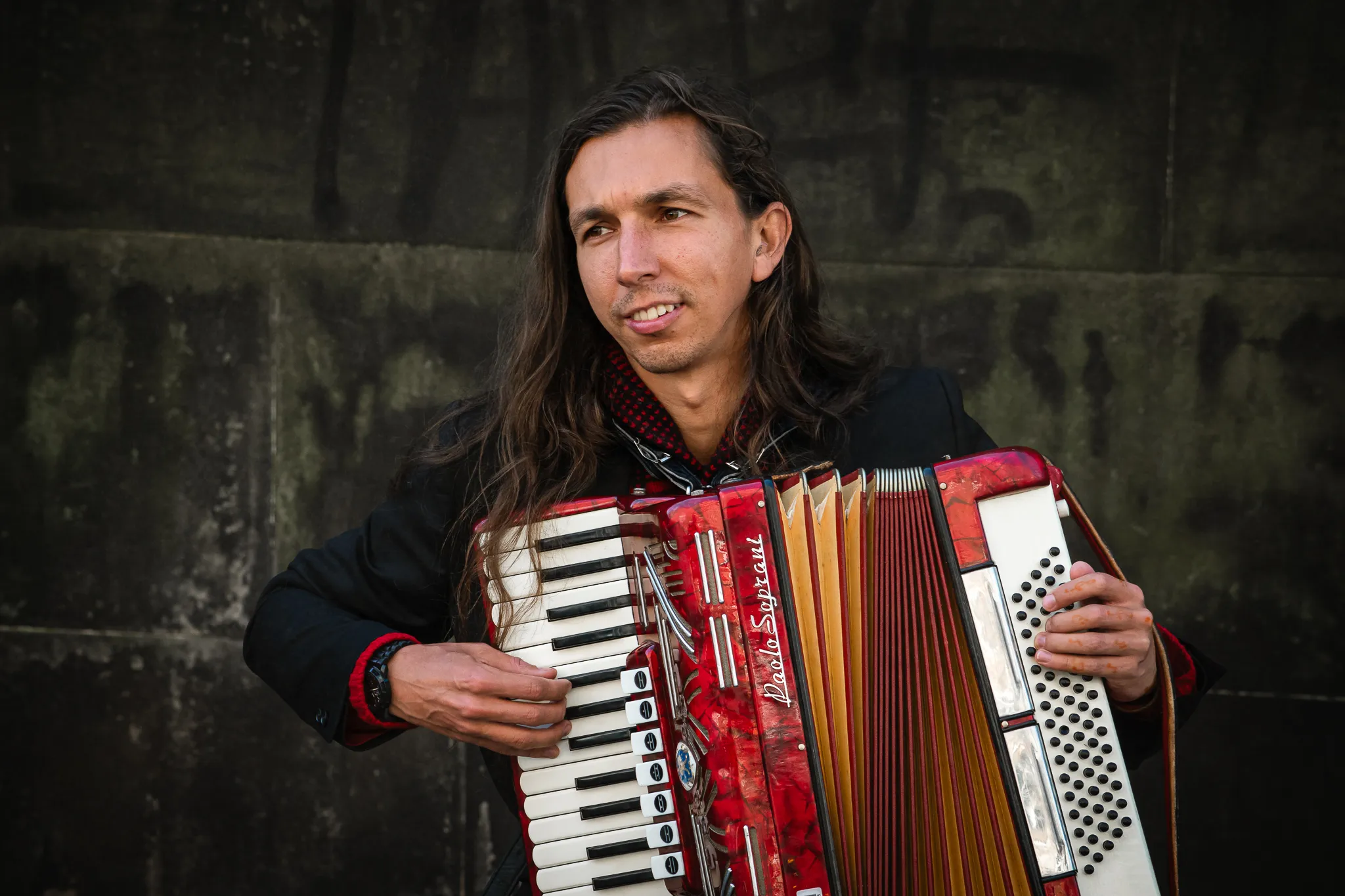 Accordion player
