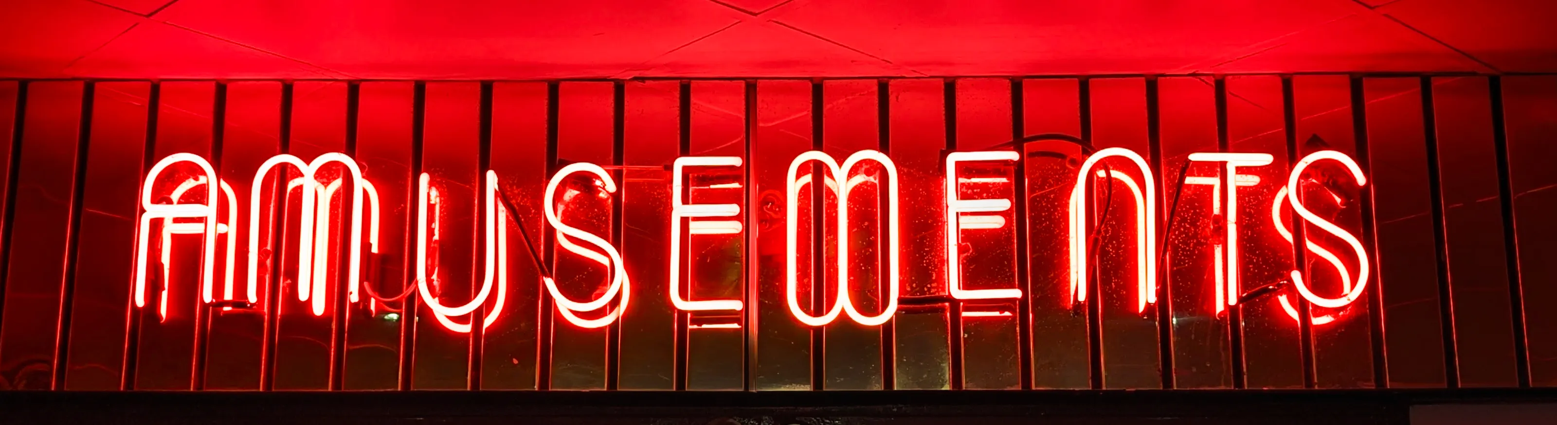 Amusements neon sign