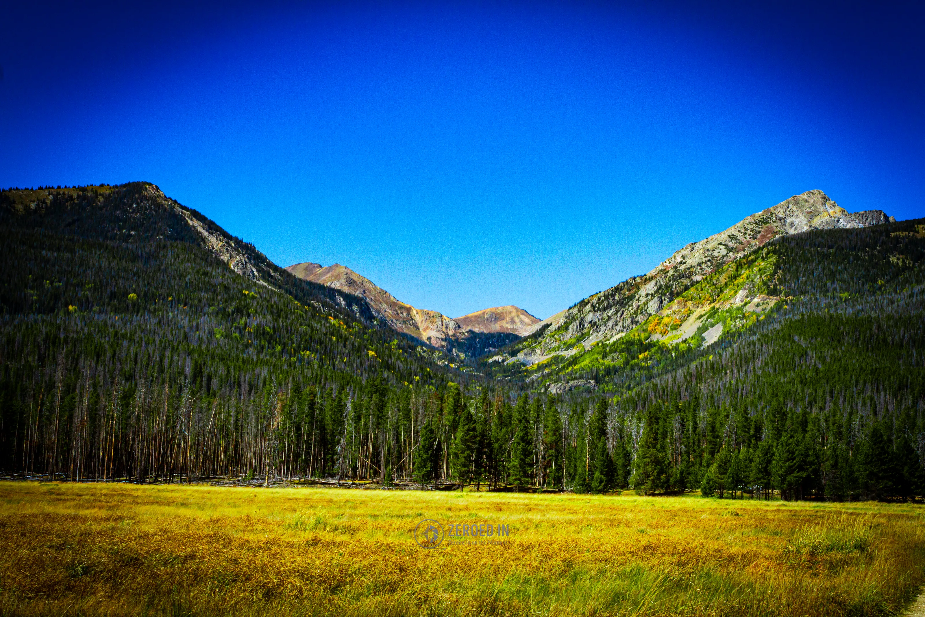Rocky Mountains in the fall