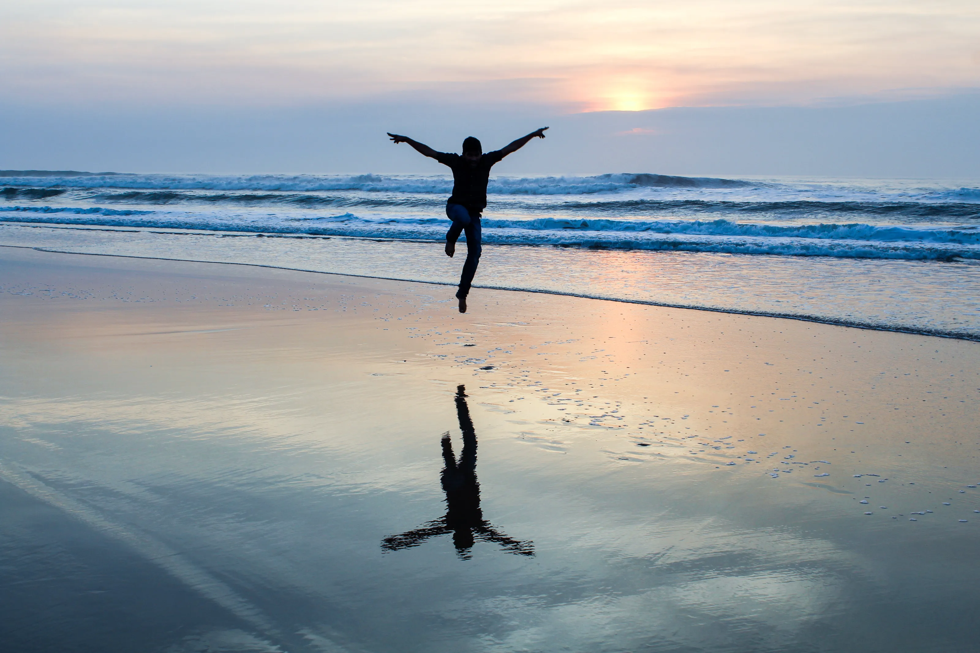 Silhouette jump