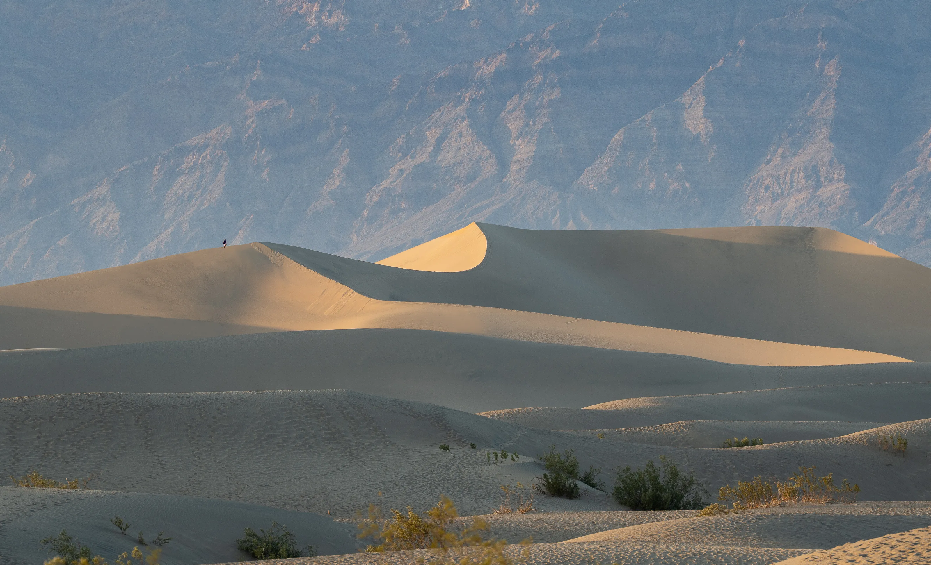 Sunset over the Mesquite sand dunes
