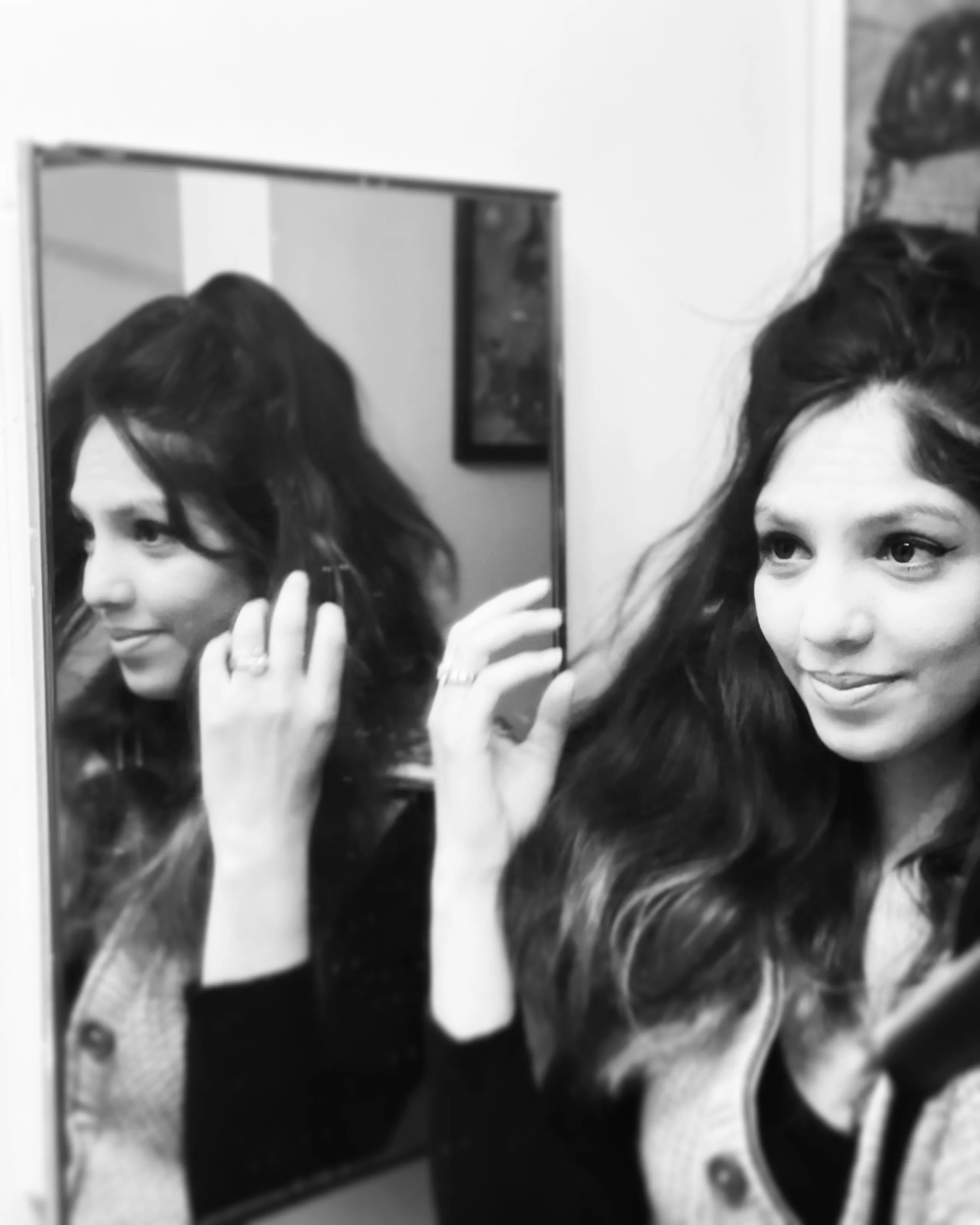 When your reflection is truly as happy as you are