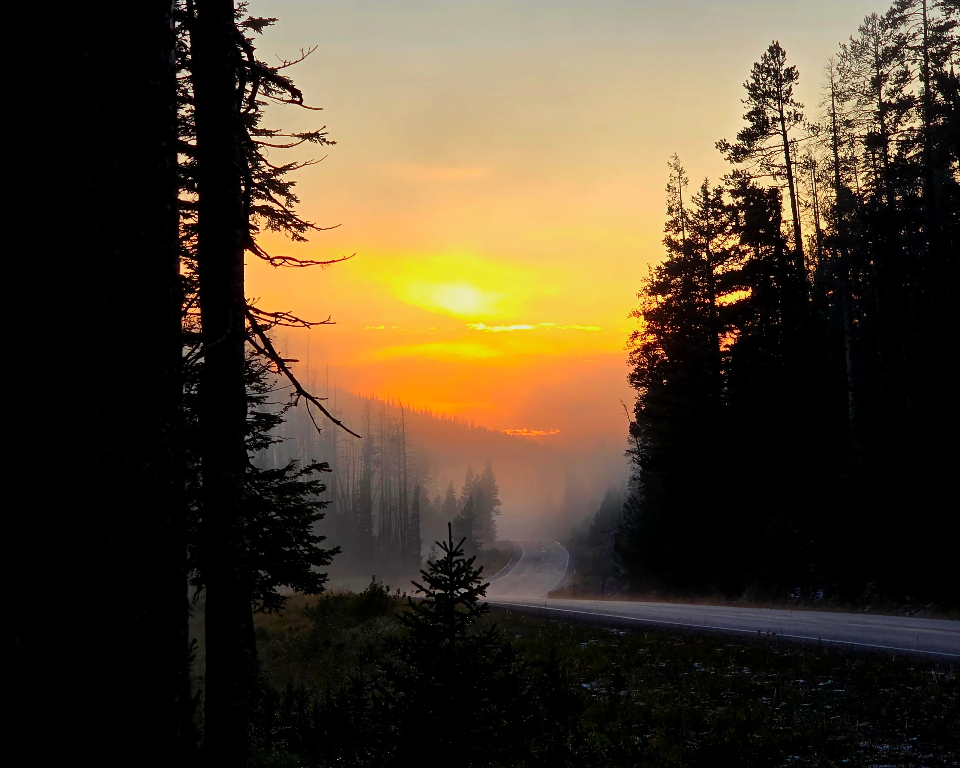 Sunset at Yellowstone