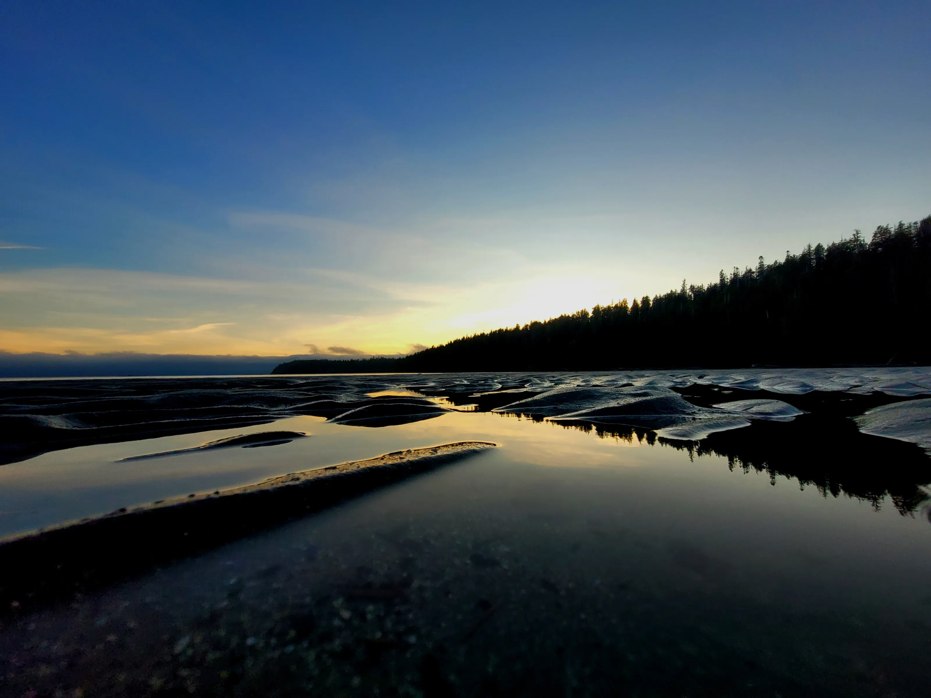Campsite sunset