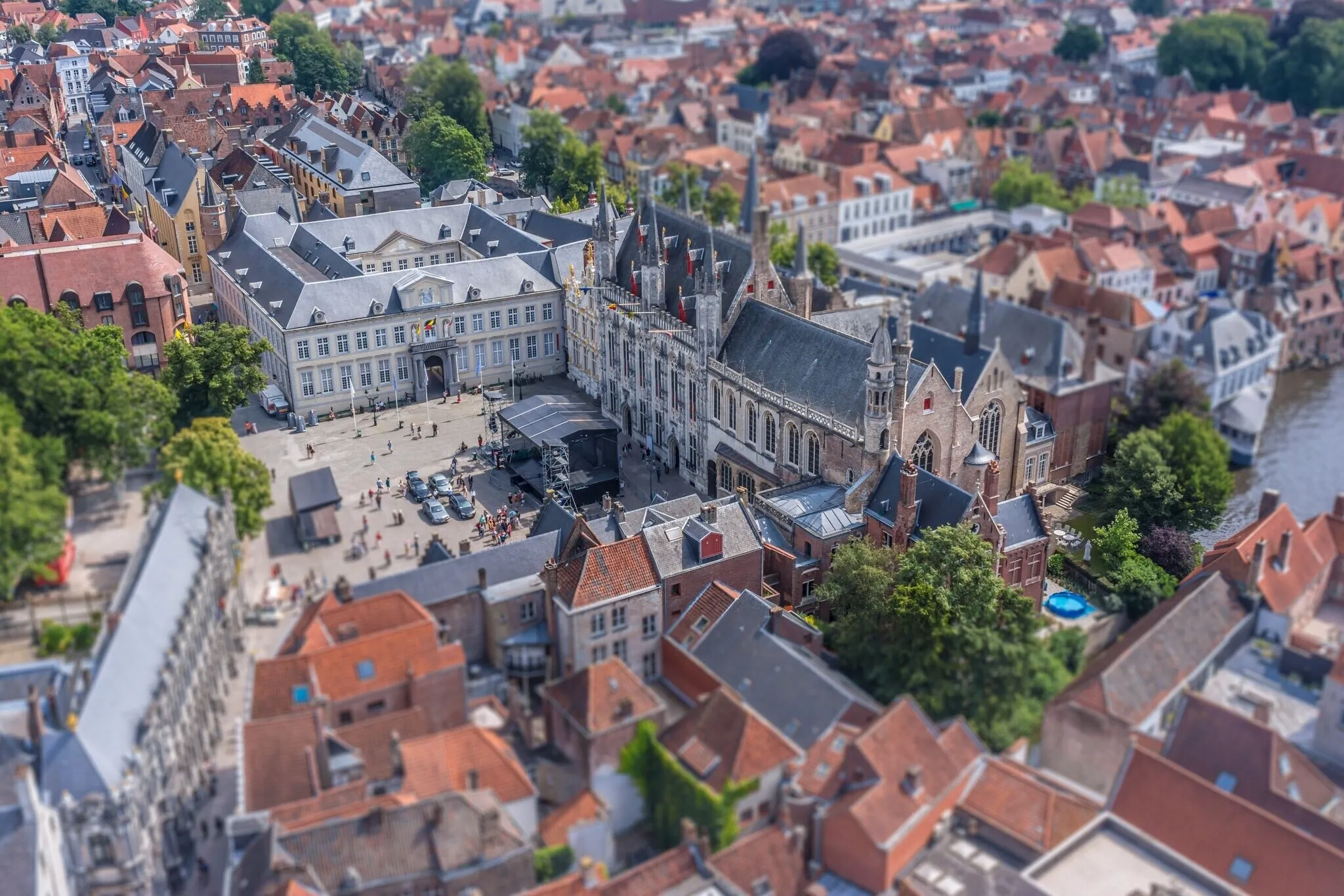 Bruges from above