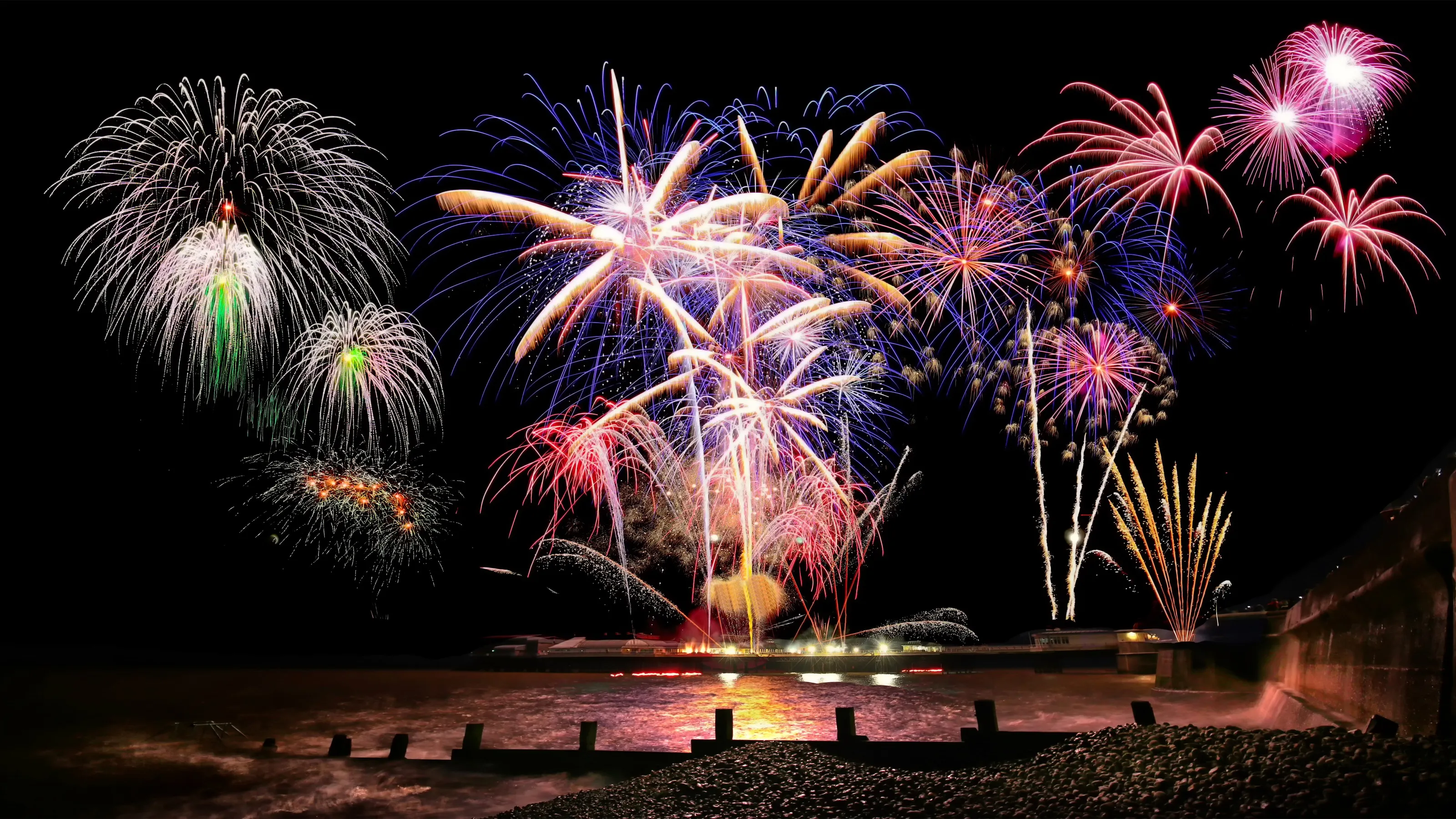 Fireworks (in colour)