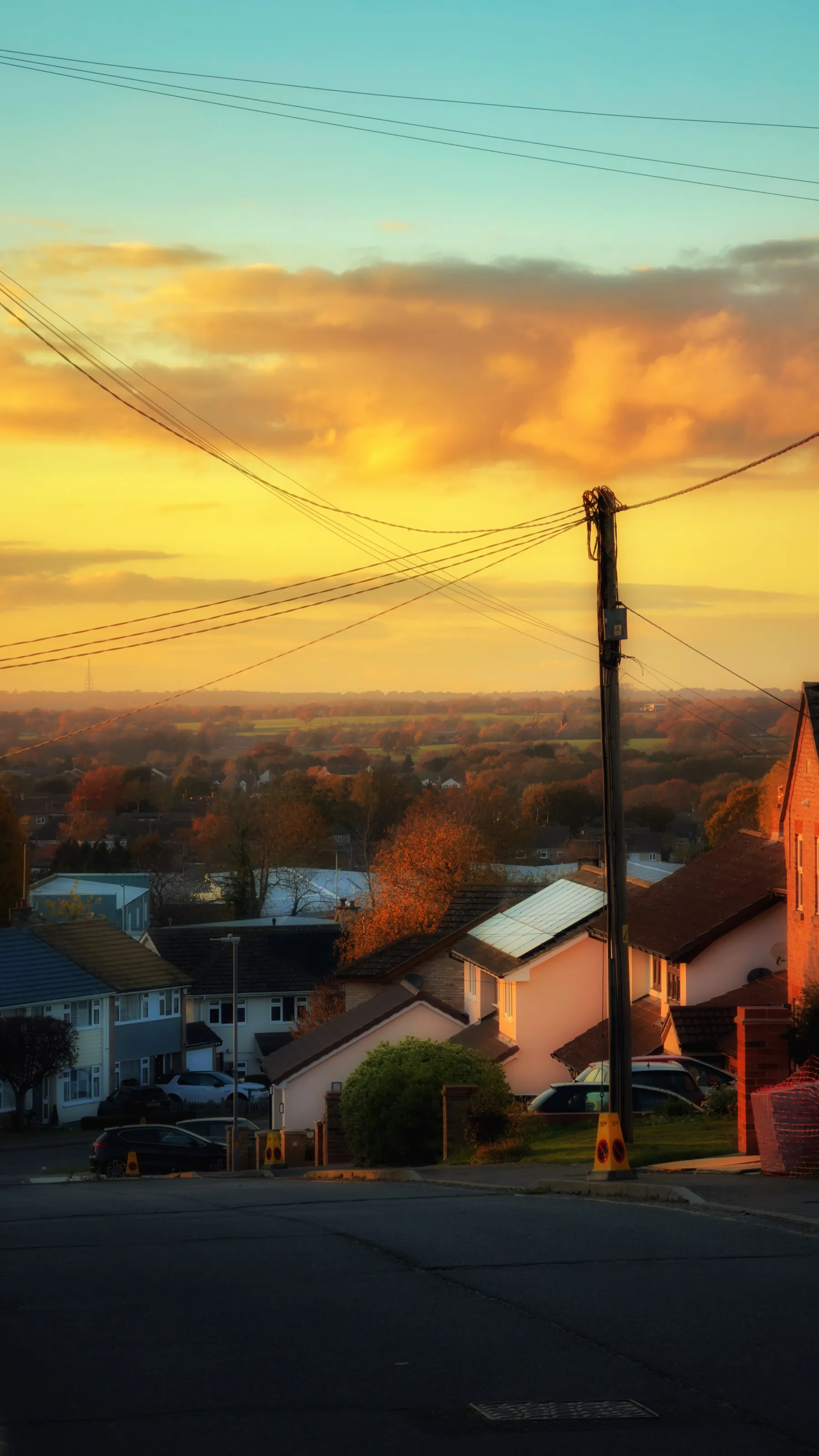 Beautiful sunset in uk
