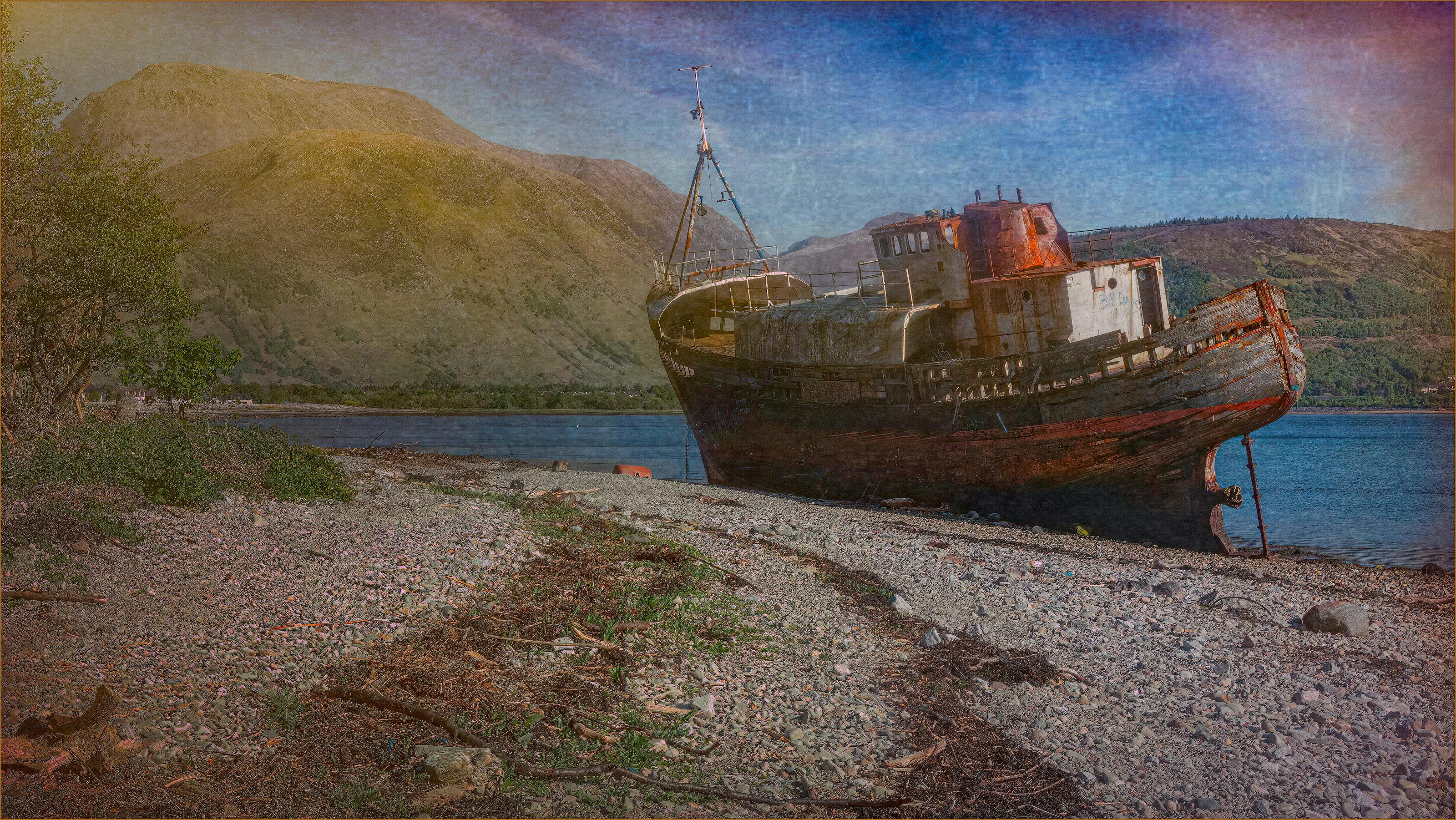 Aground at Corpach
