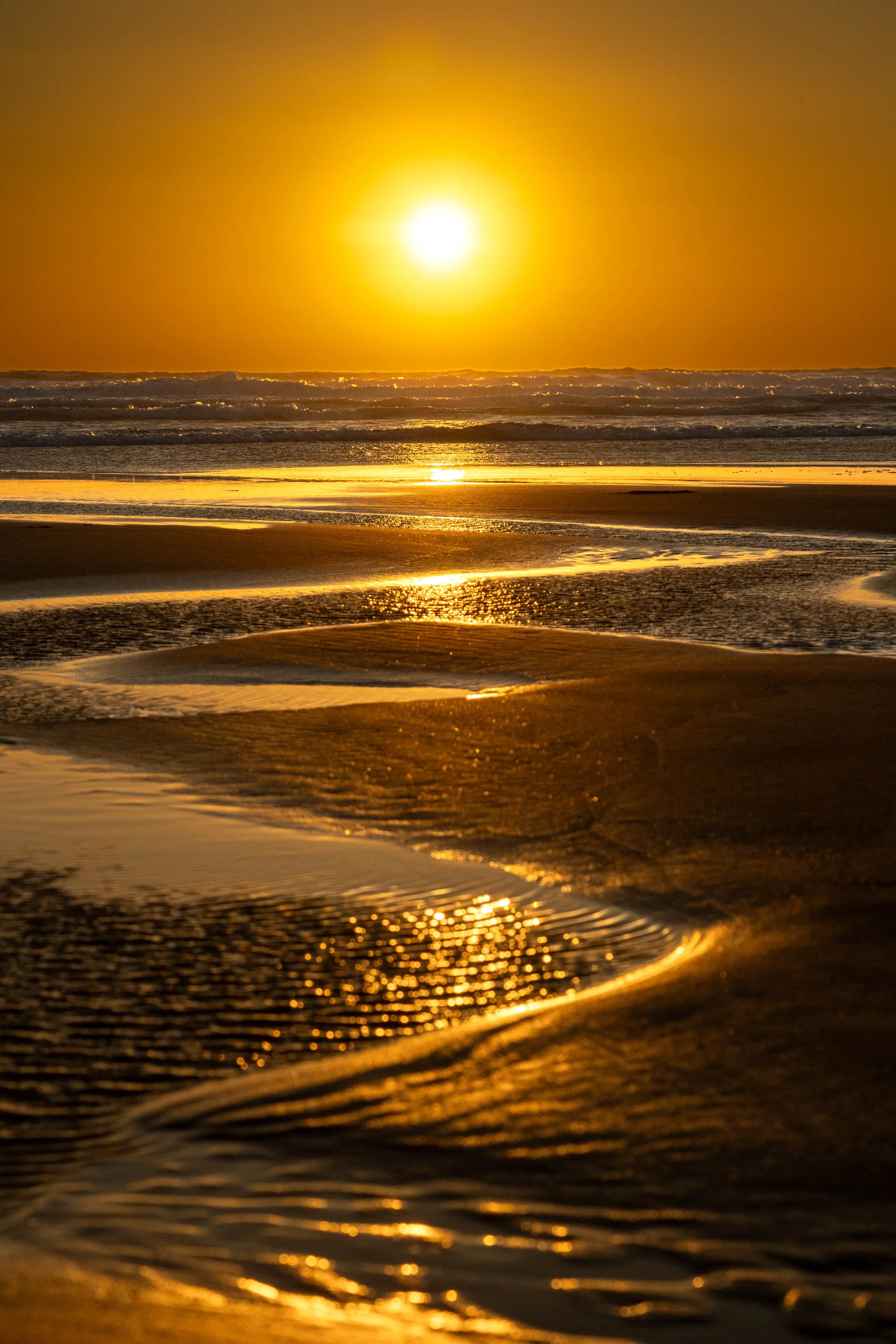 Woolacombe beach sunset