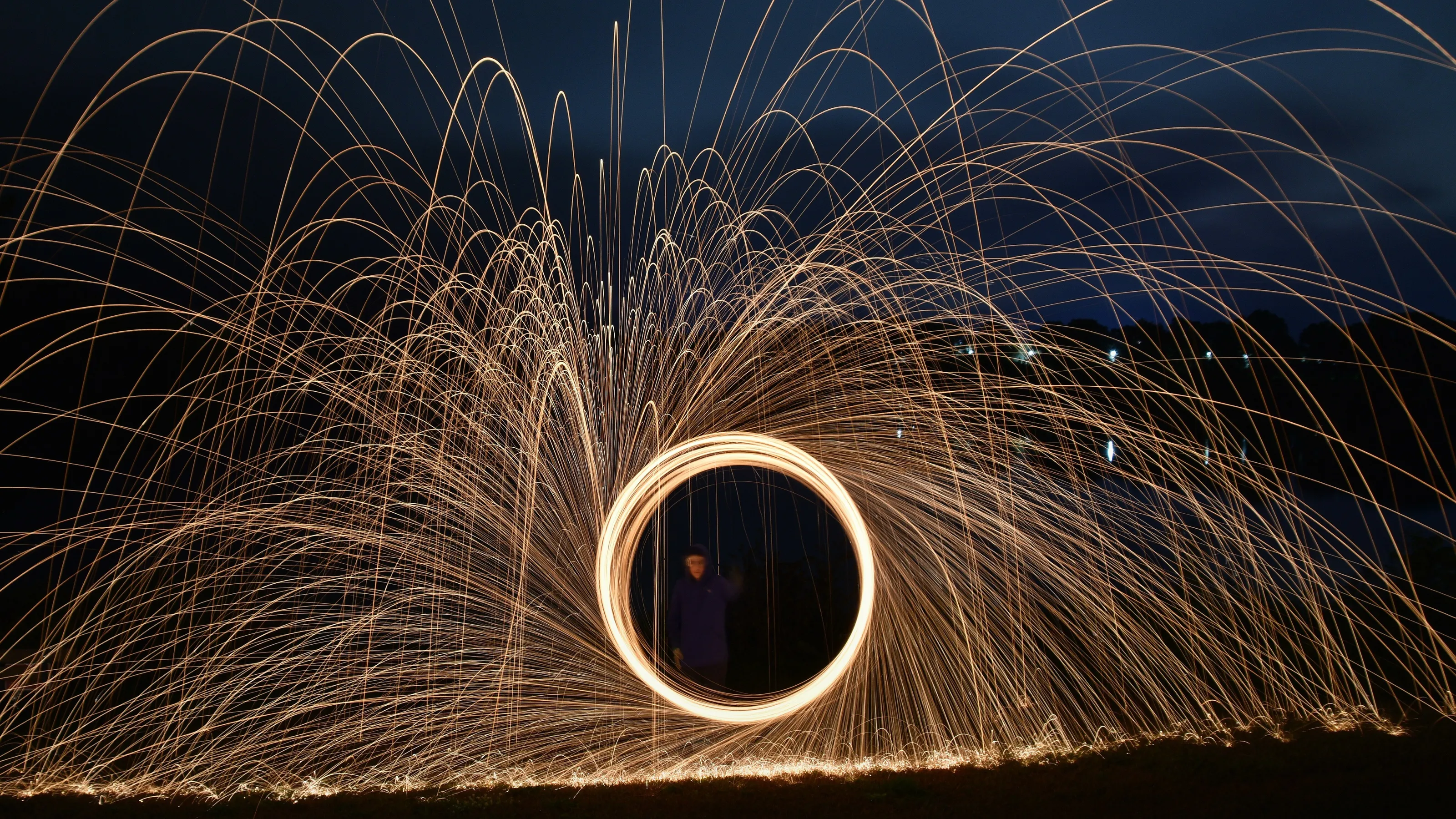 Burning Steel Wool