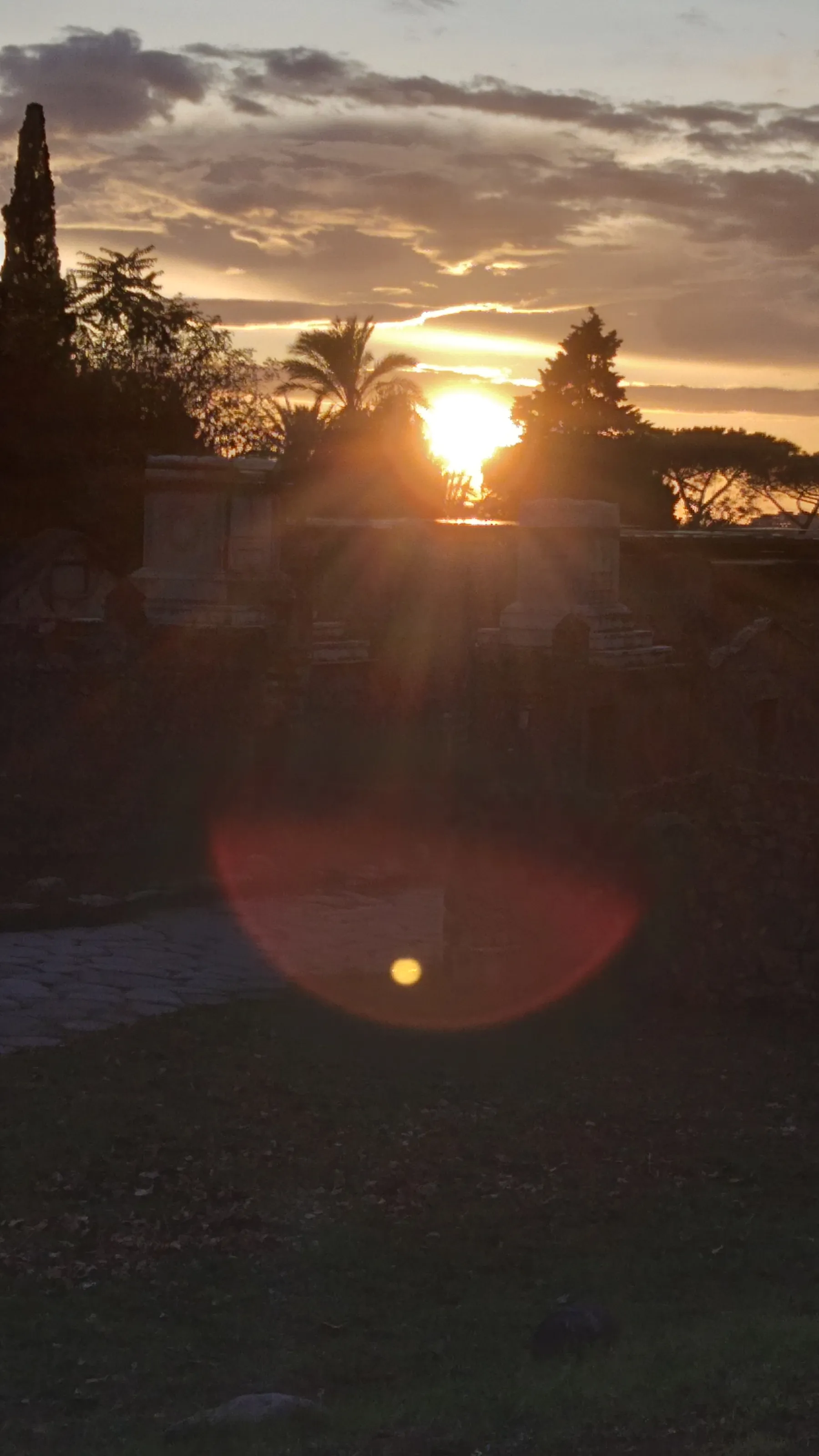 Sunset over Pompeii