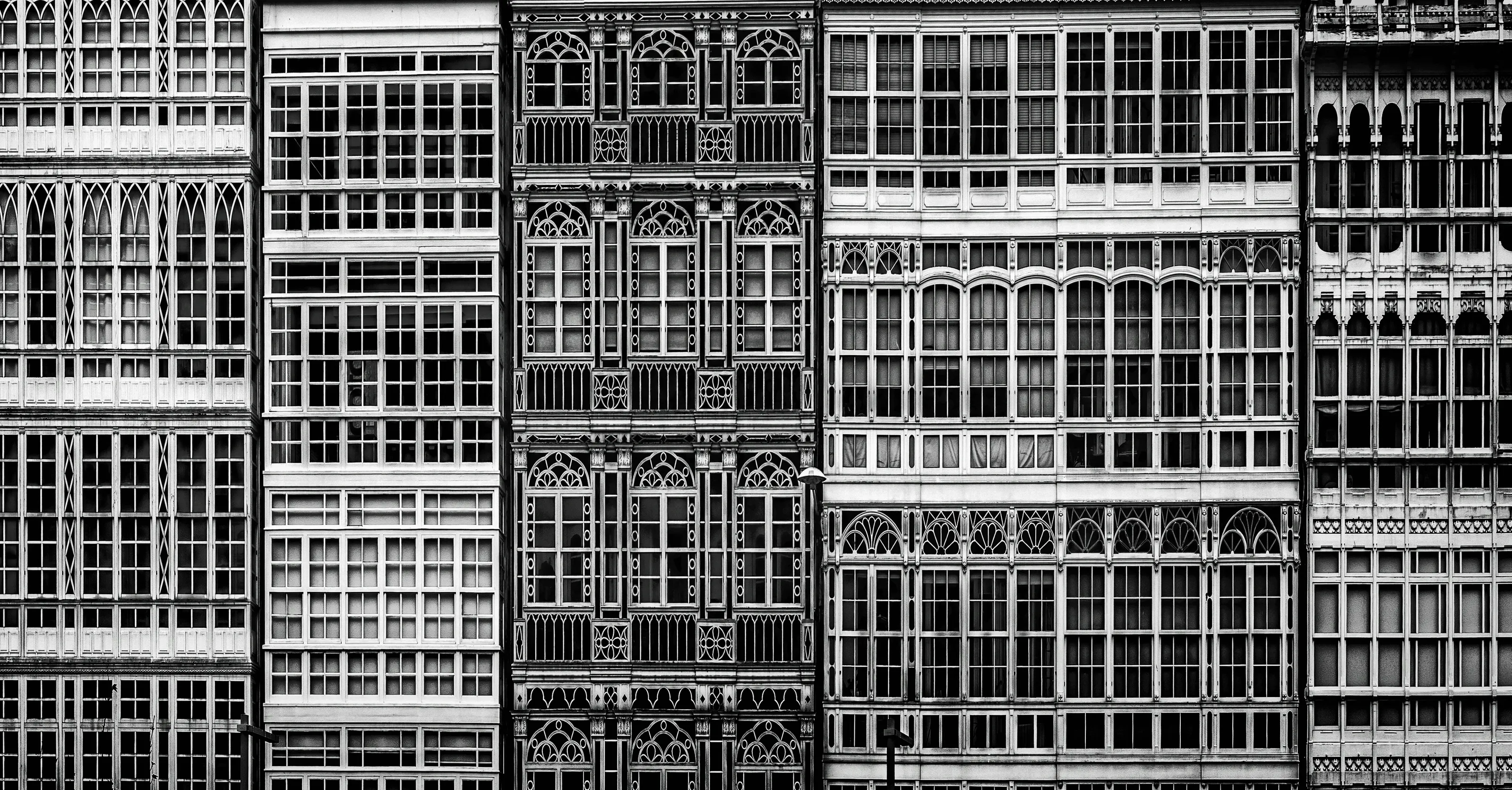 Urban Architecture Exteriors in Black and White