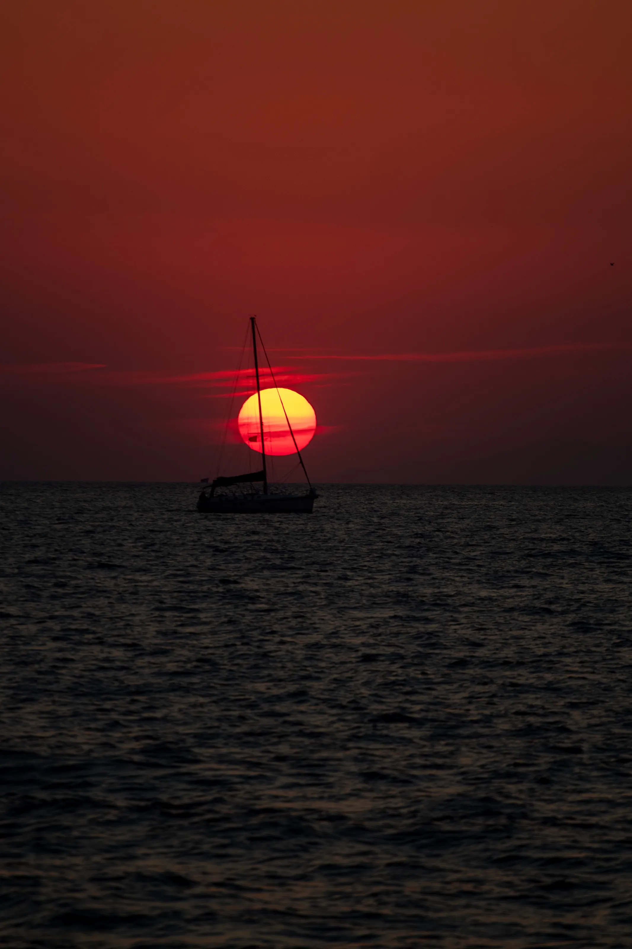Sunset on the ocean