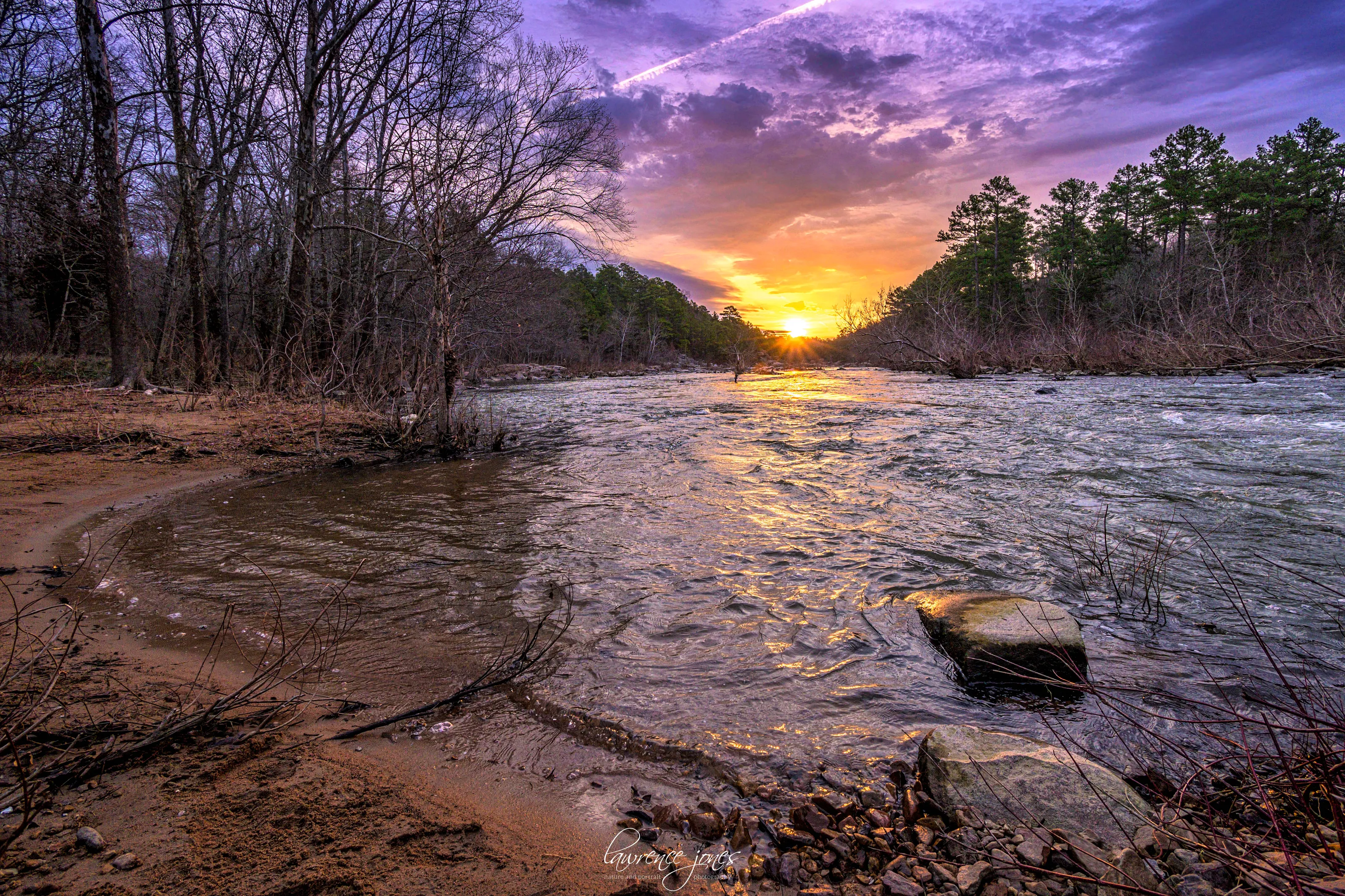 sunrise and the river