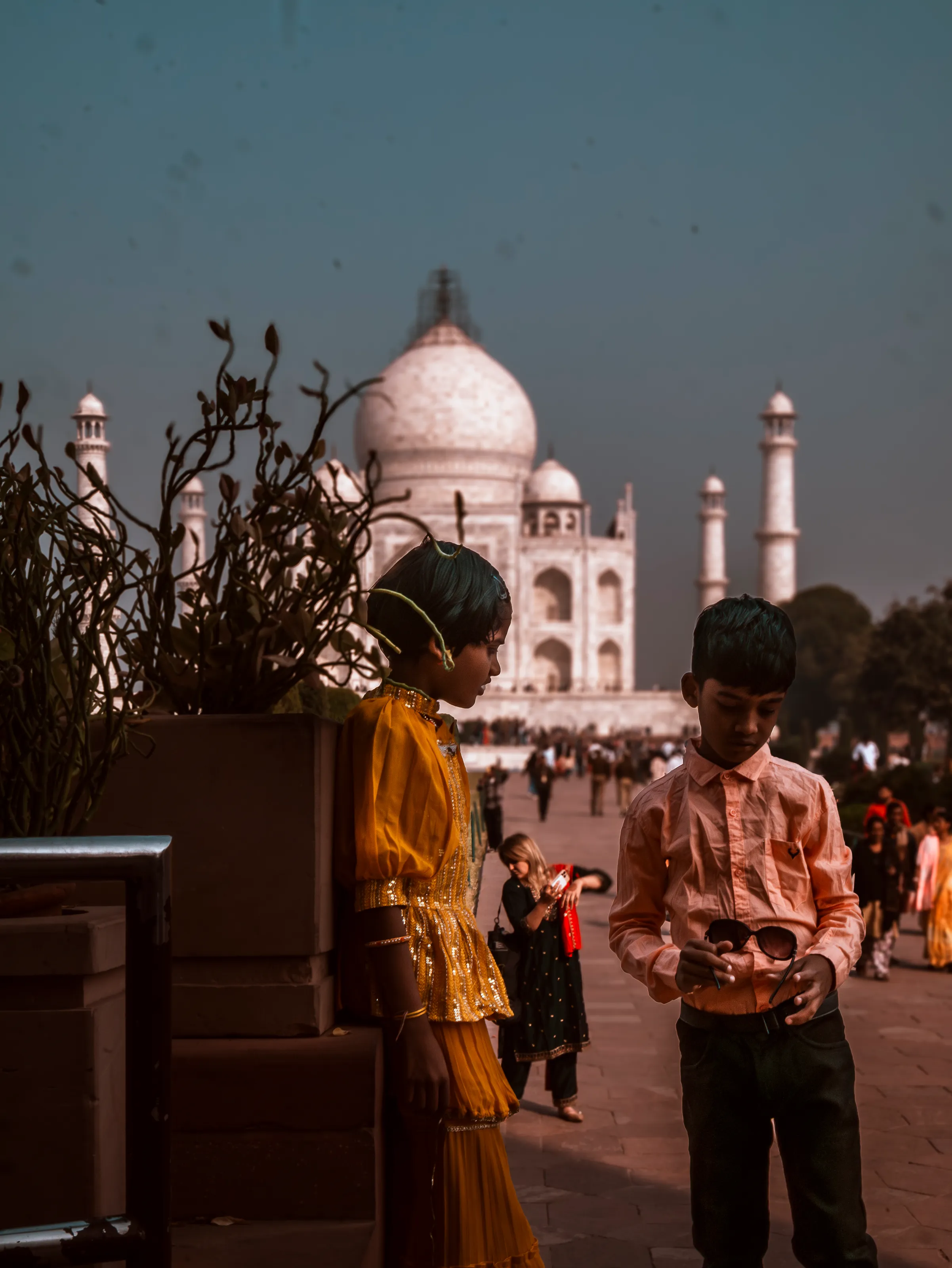 In the shadow of the Taj Mahal
