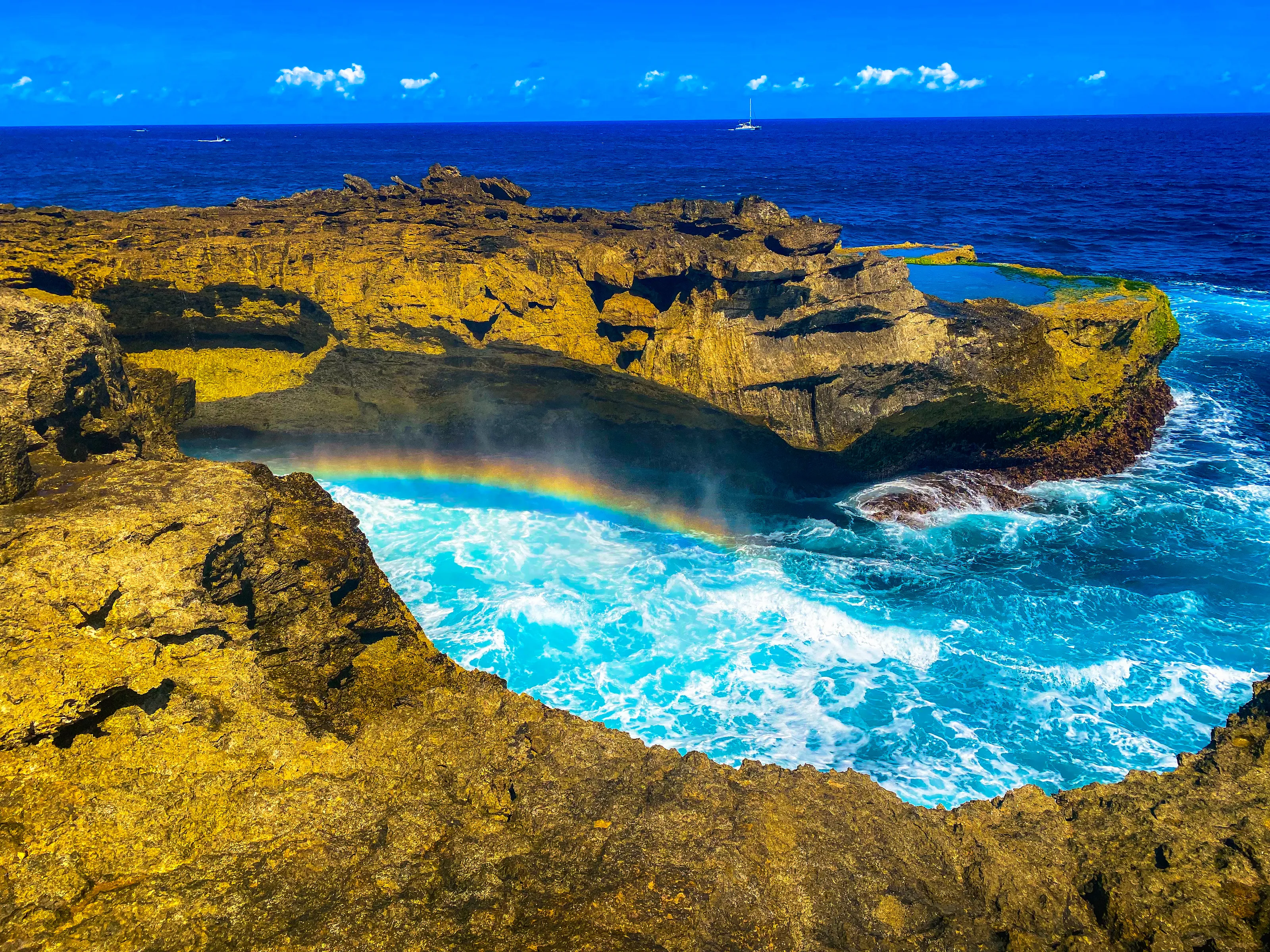 Dangerous Coastal Waters with Rock Formations