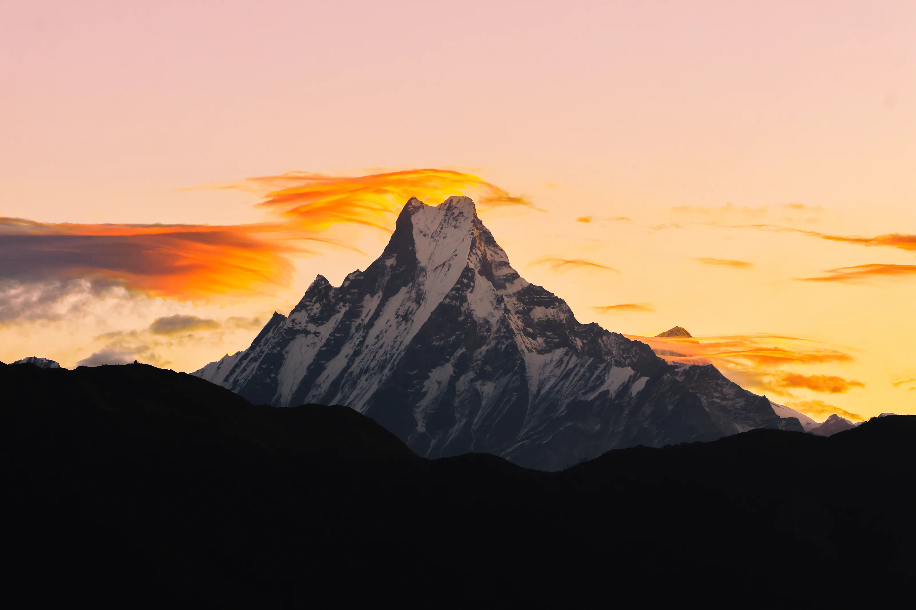 Machapuchare at first light