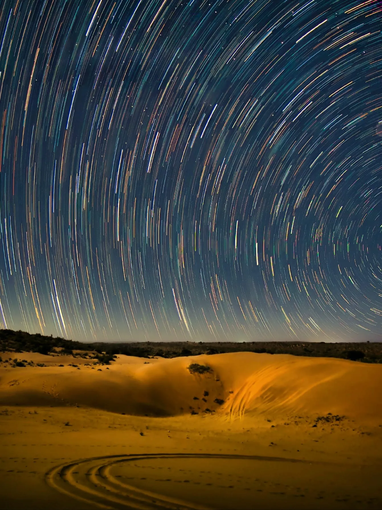 Star Trails in Dessert!