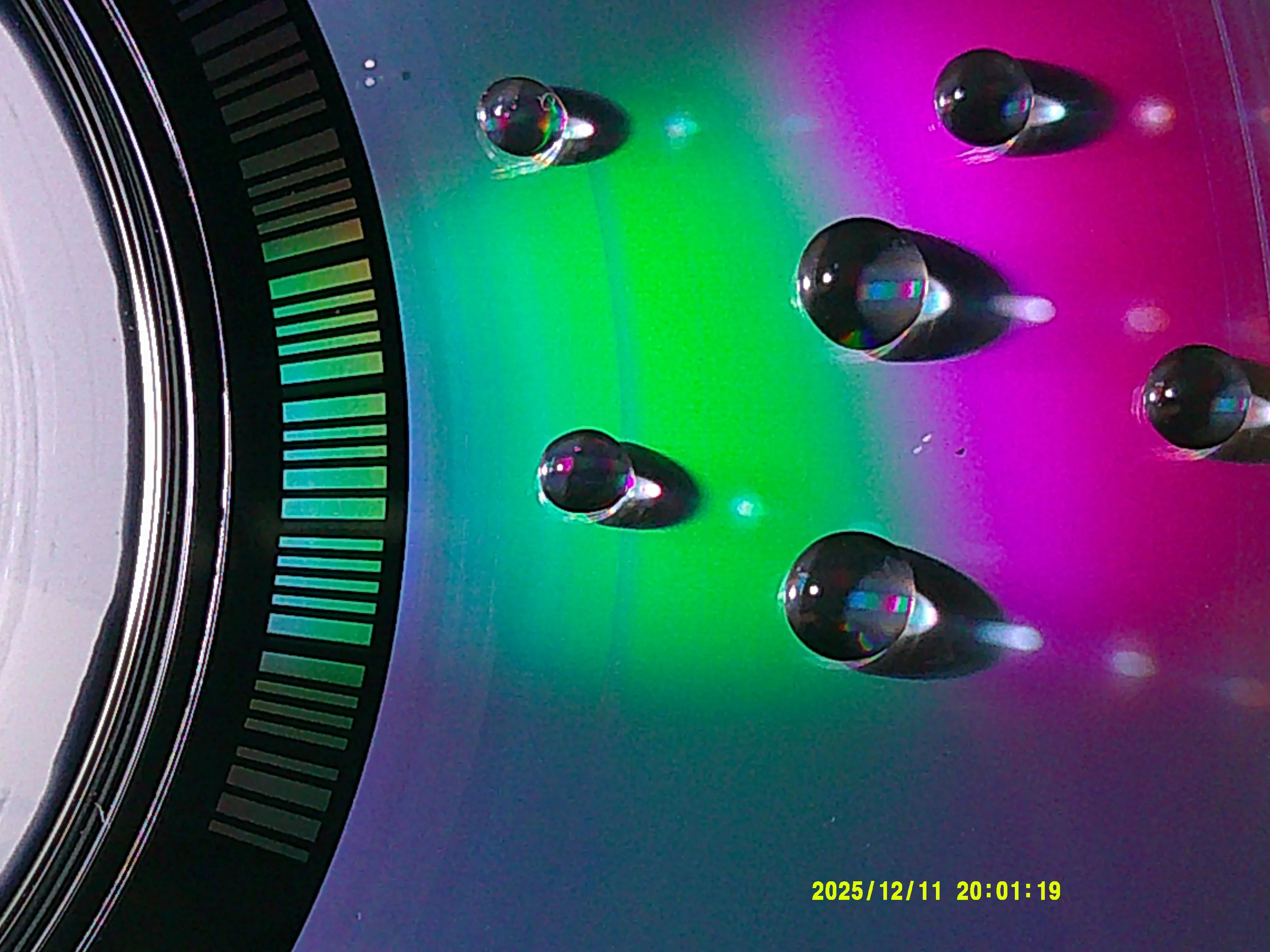 Water droplet's on cd