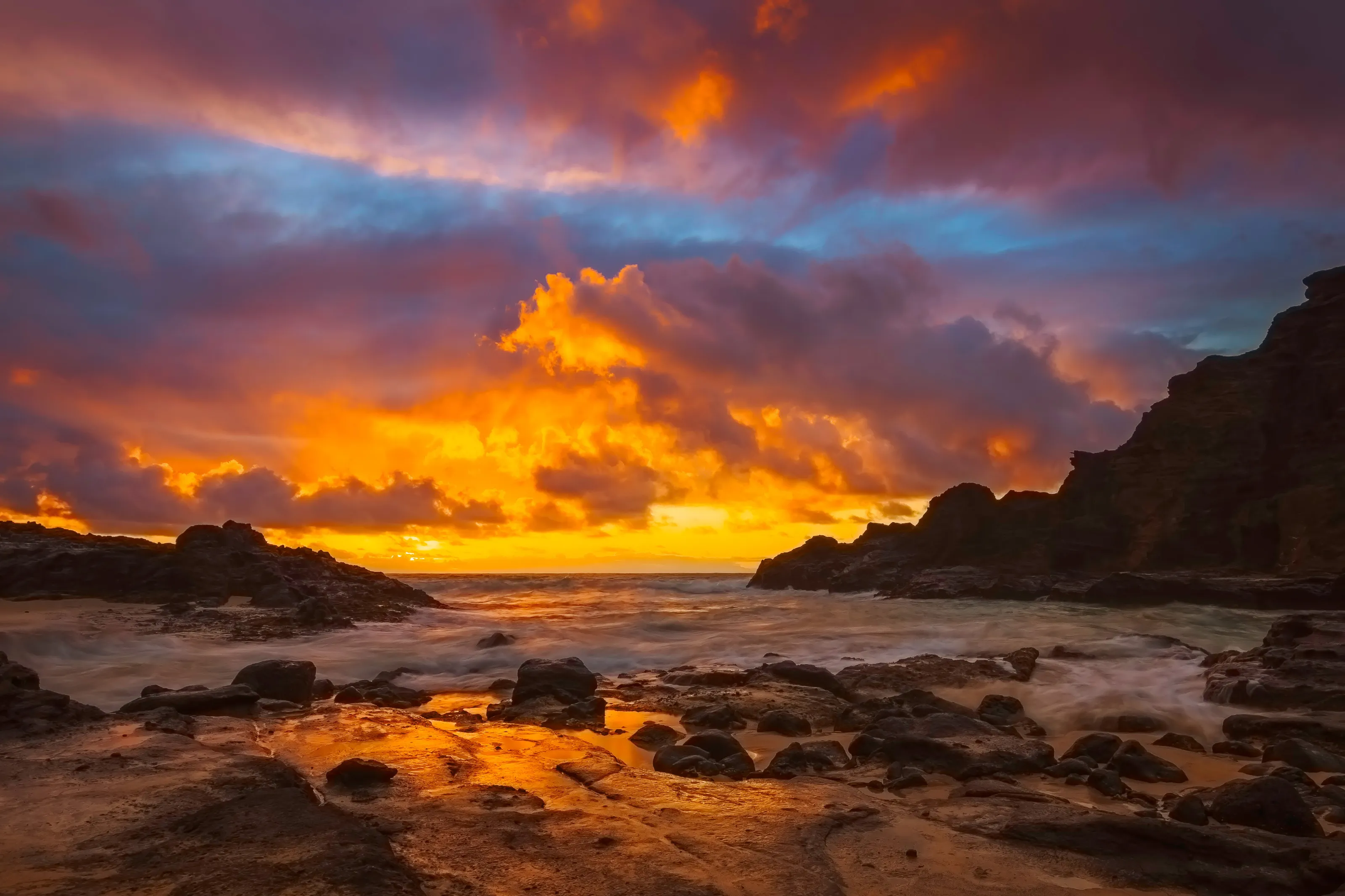 Sun Breaking the Night
