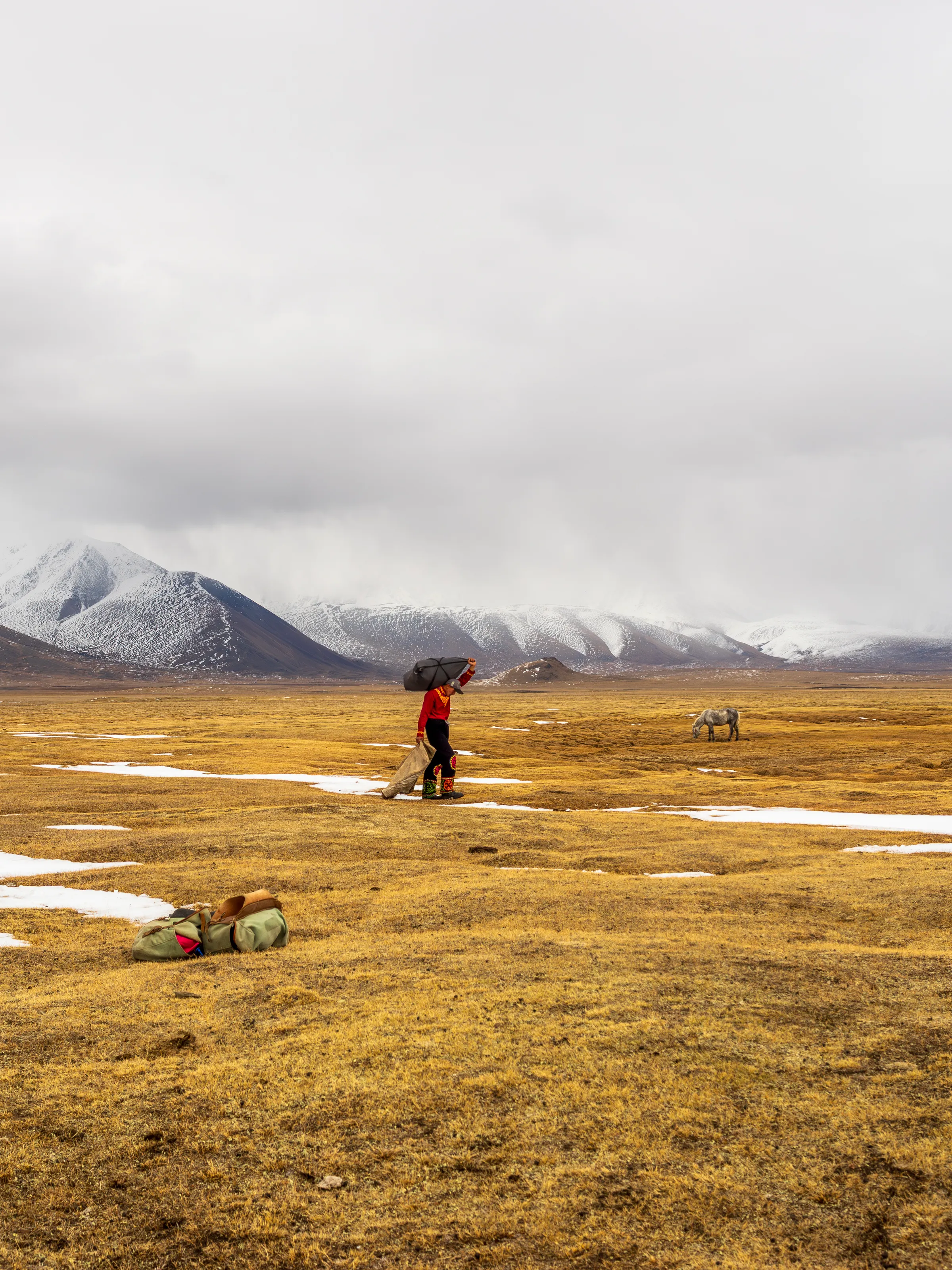 The silence of the Mongolian Altai mountains.