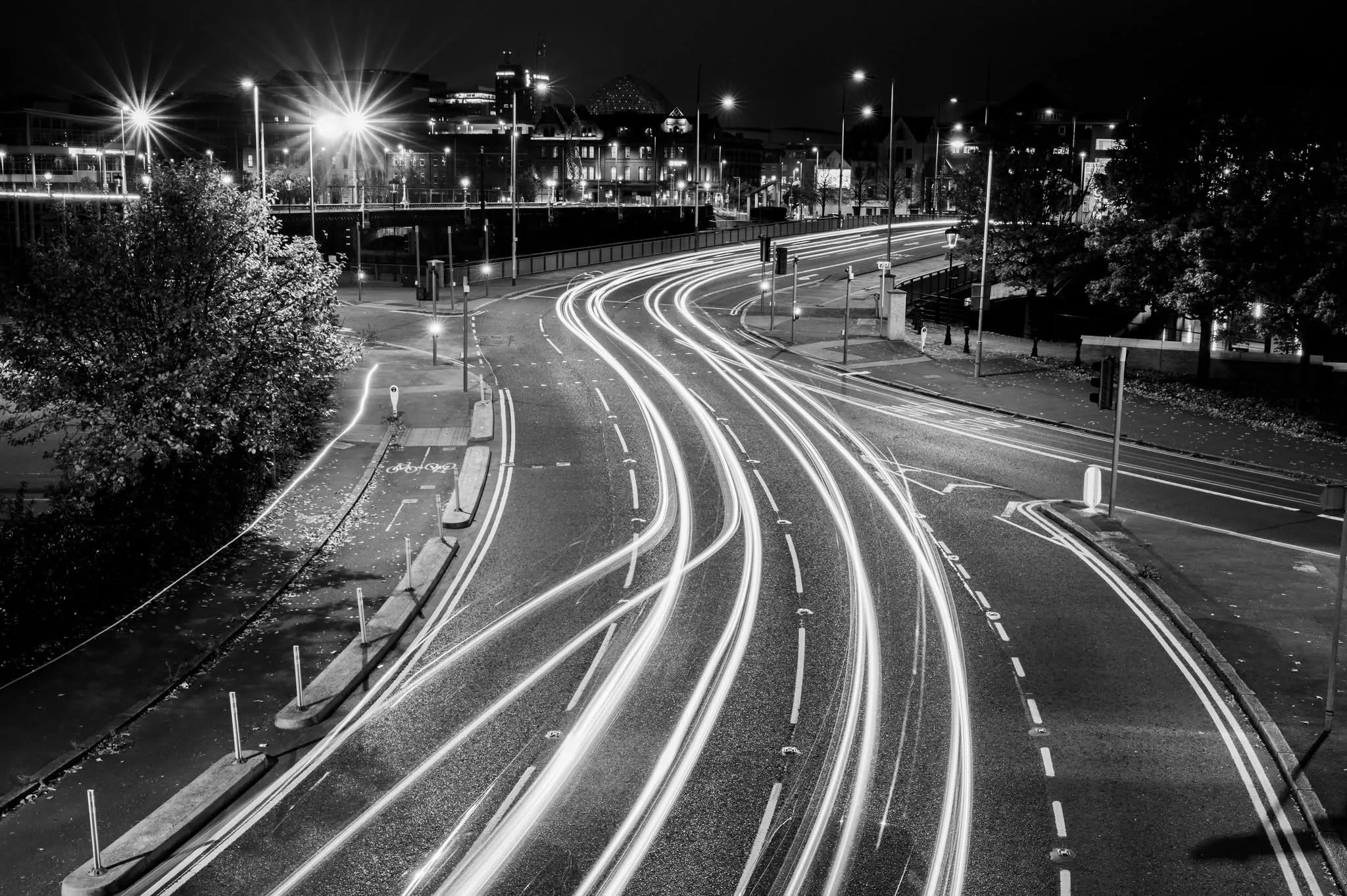 Light trails, Belfast