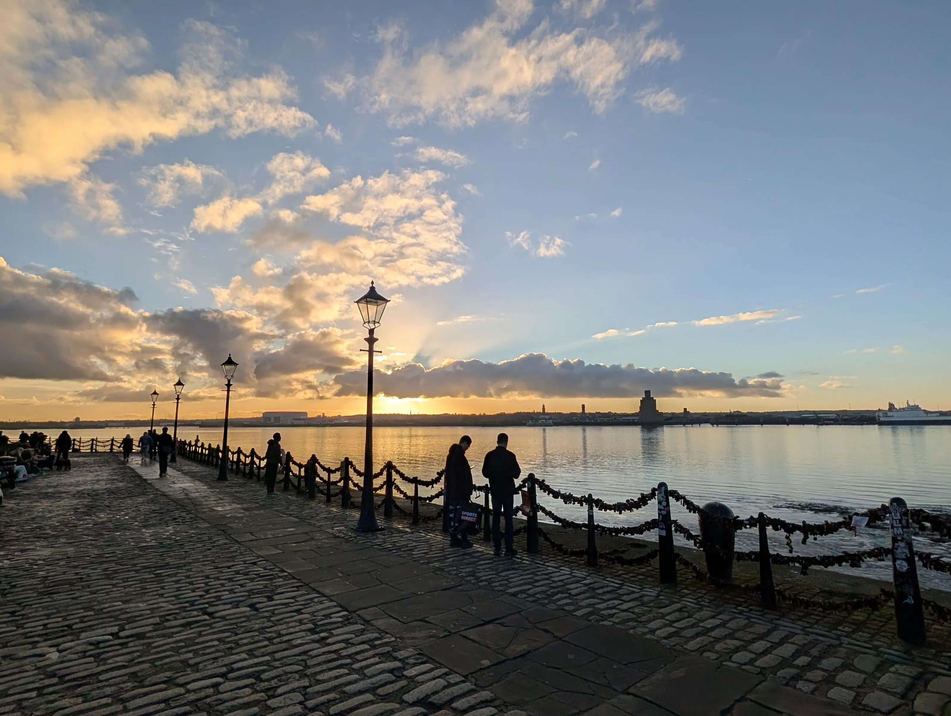 Sunset over the Mersey