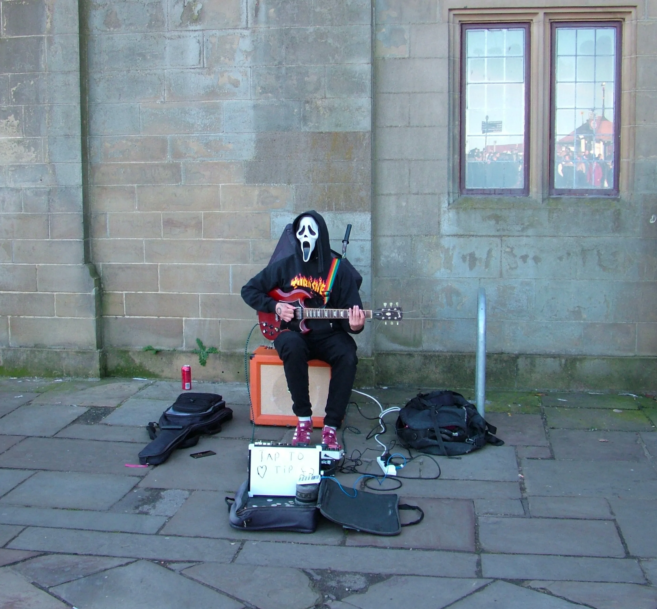 One Street Musician (in colour)
