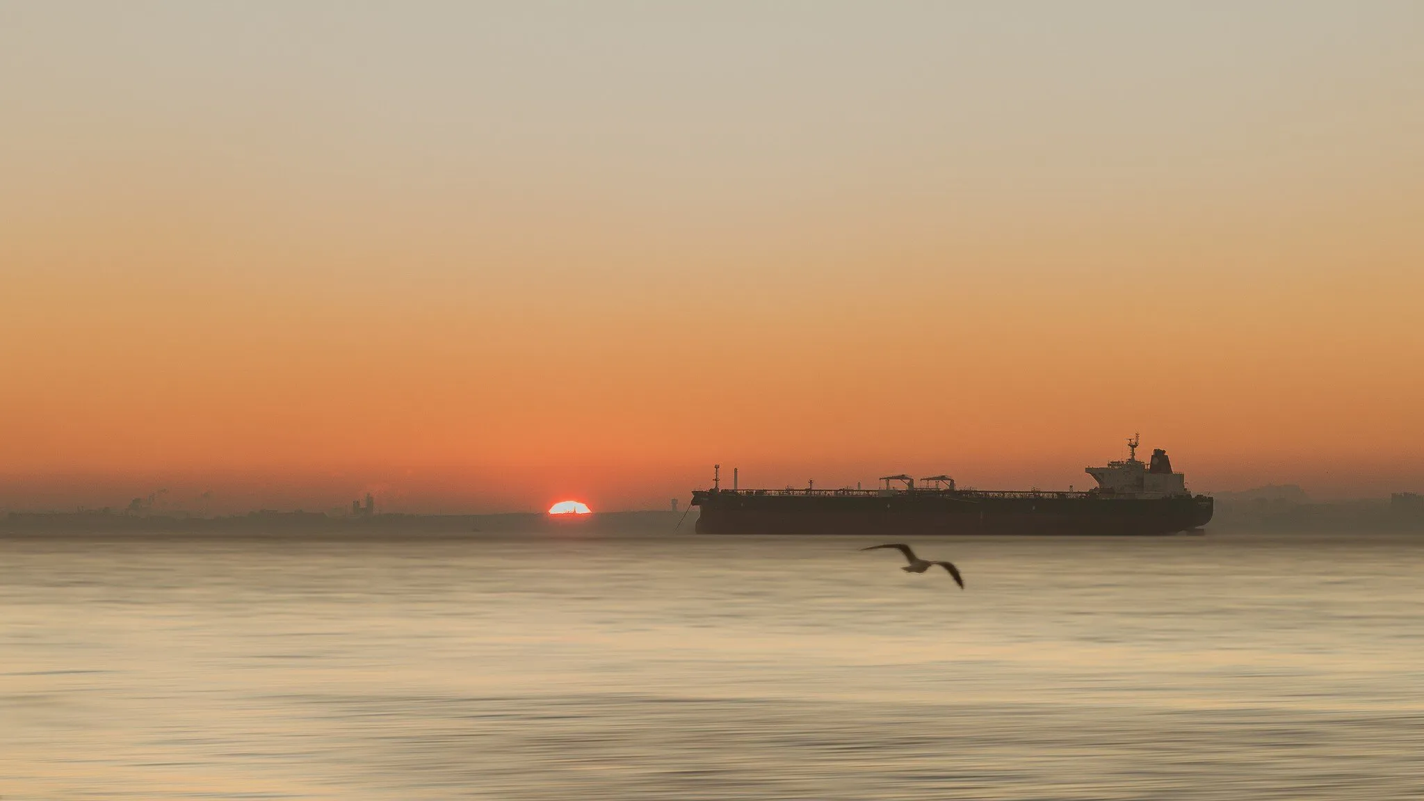 Sunrise at Tagus River - Lisbon Portugal