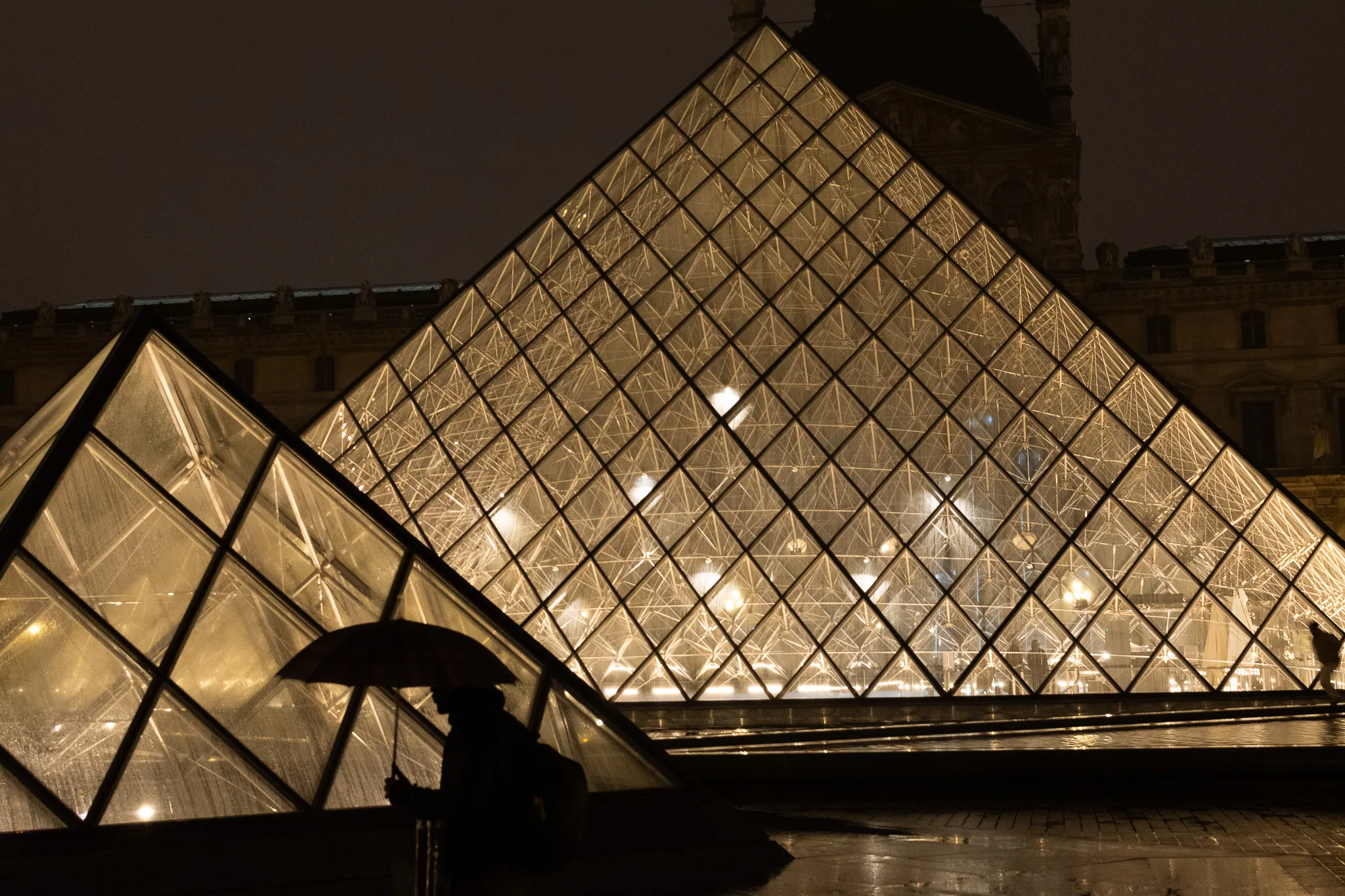 Reflections Beneath the Glass Pyramid