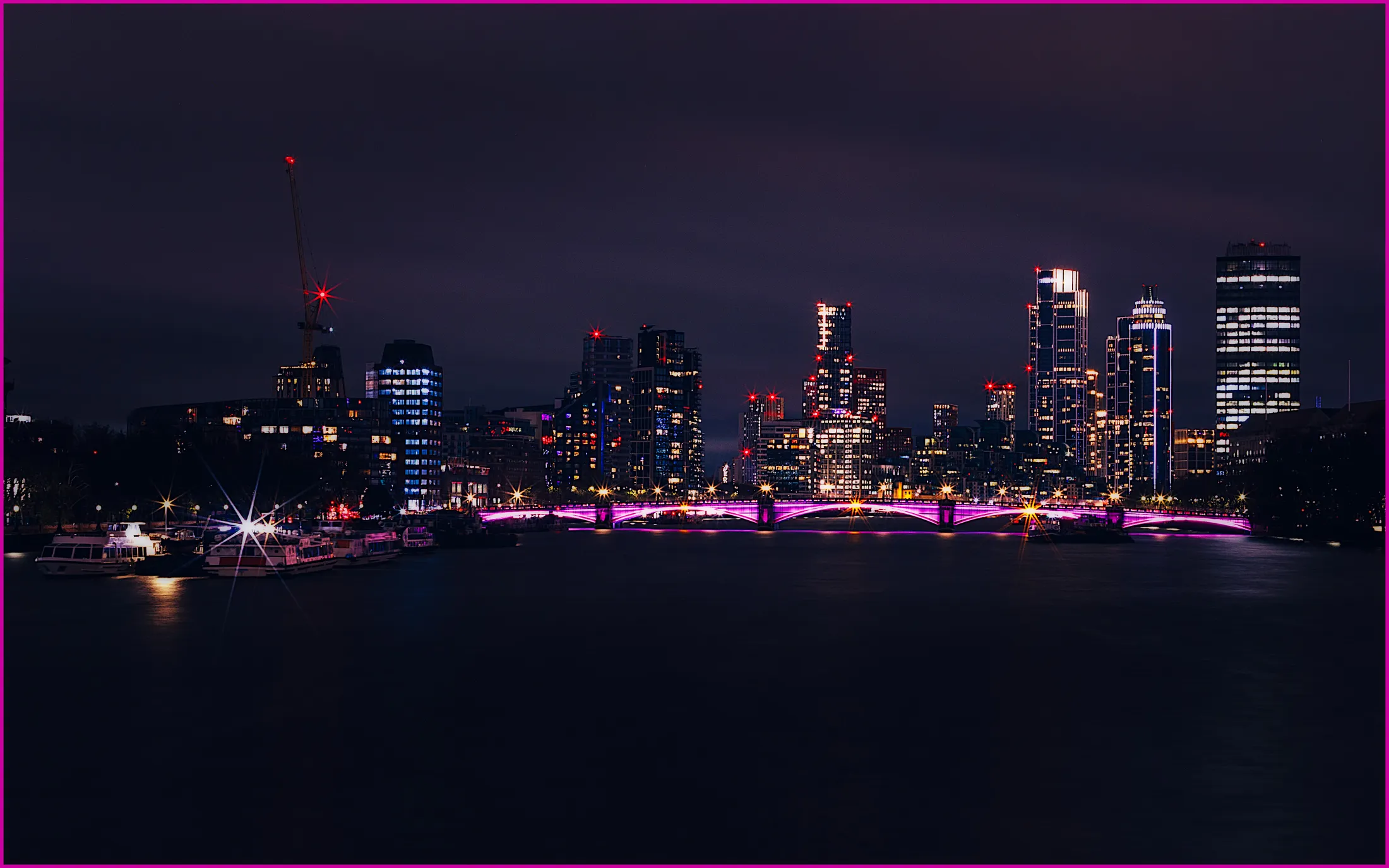 Illuminated Elegance: Lambeth Bridge at Night