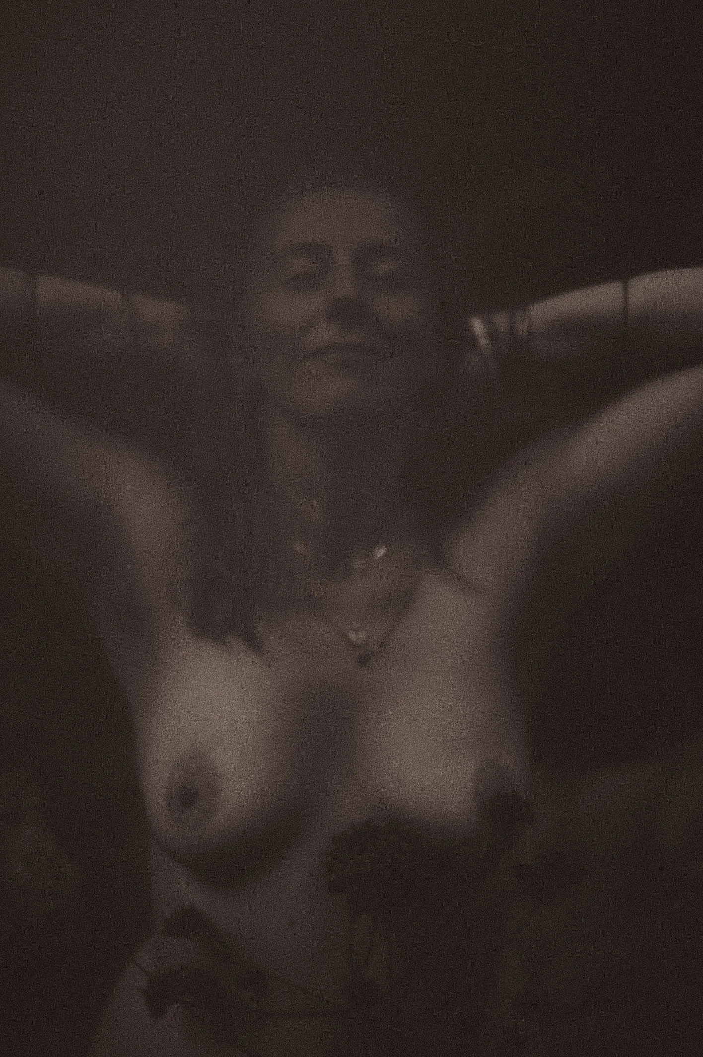 Portrait of a women taken by a waterfall