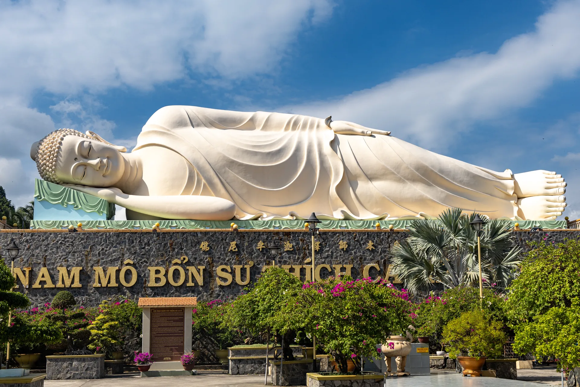 Sleeping Buddha at Mytho City Vietnam
