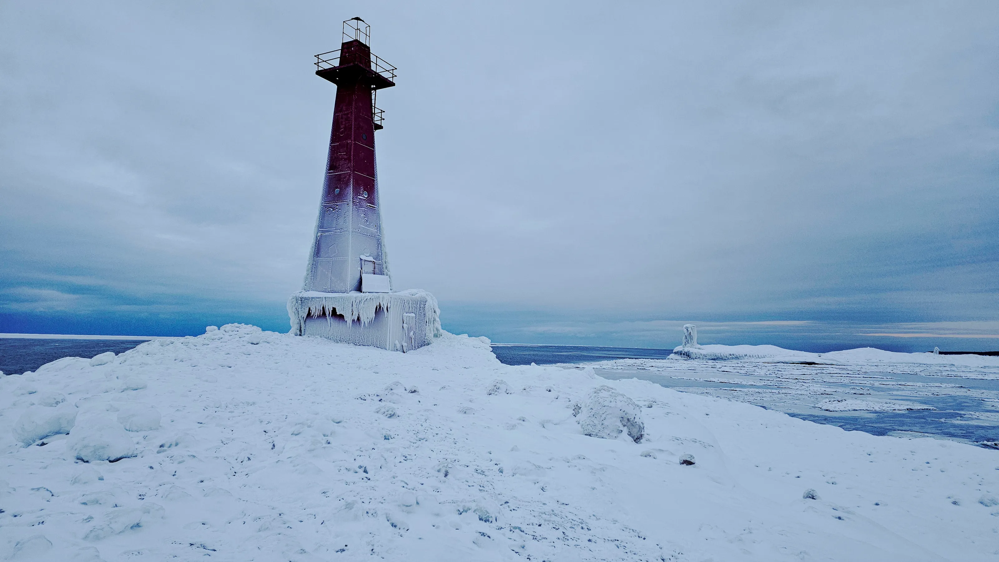 Ice-Kissed Lighthouse
