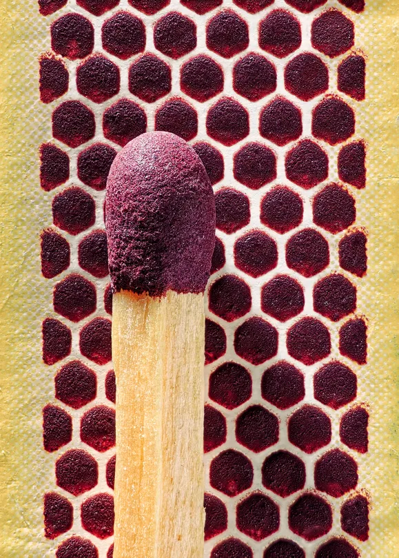 • Match on striking surface — close-up — 1 •