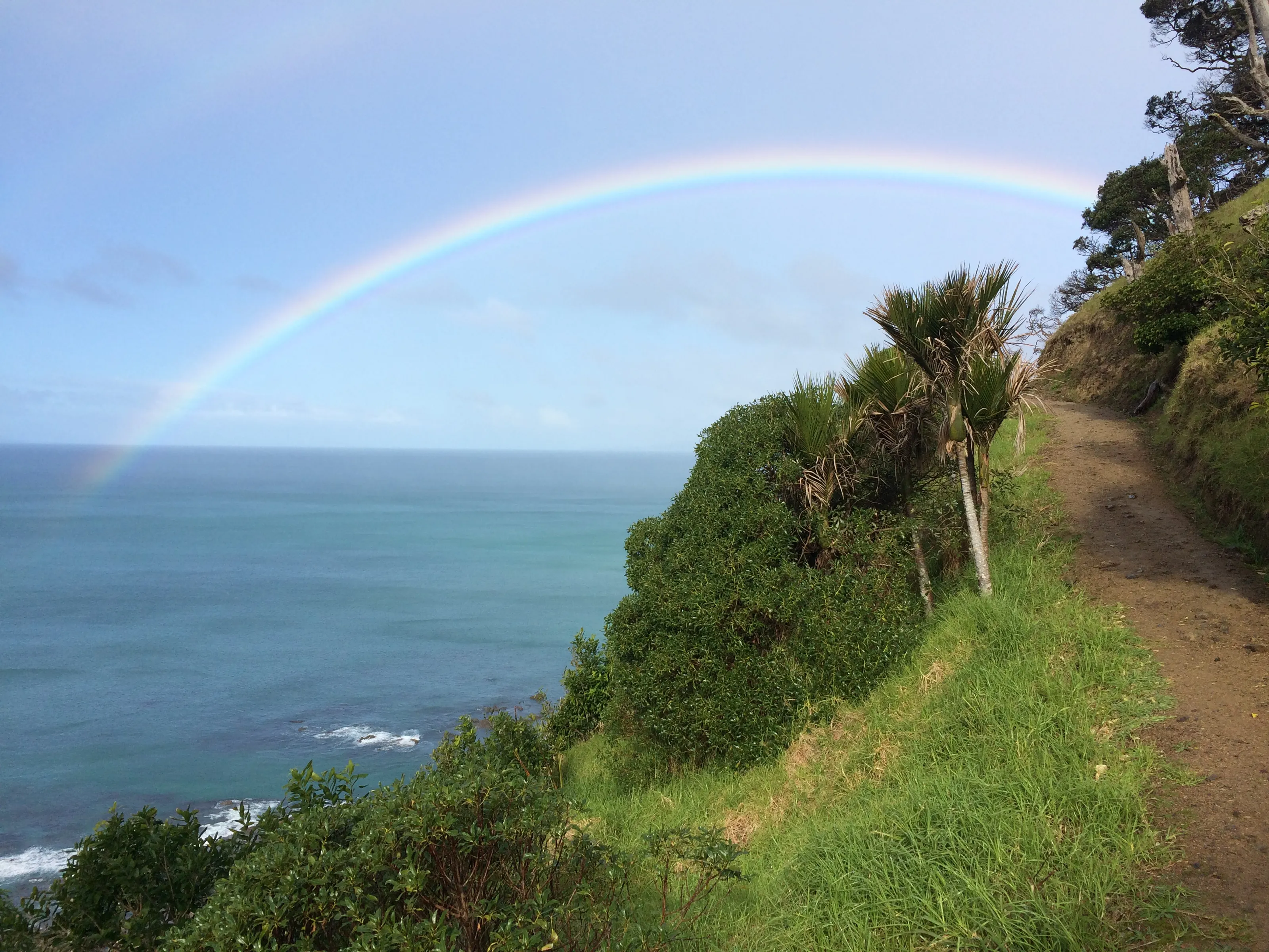 Rainbow rises