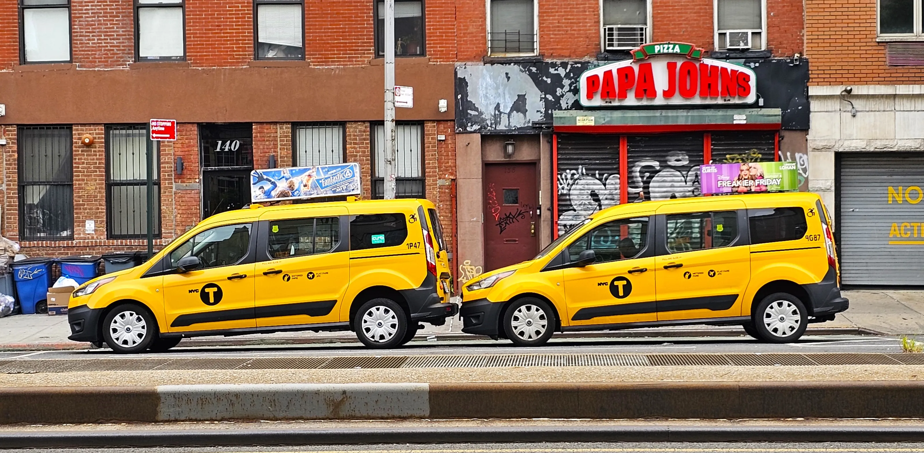 Taxis, Cabs and Buses (in colour)