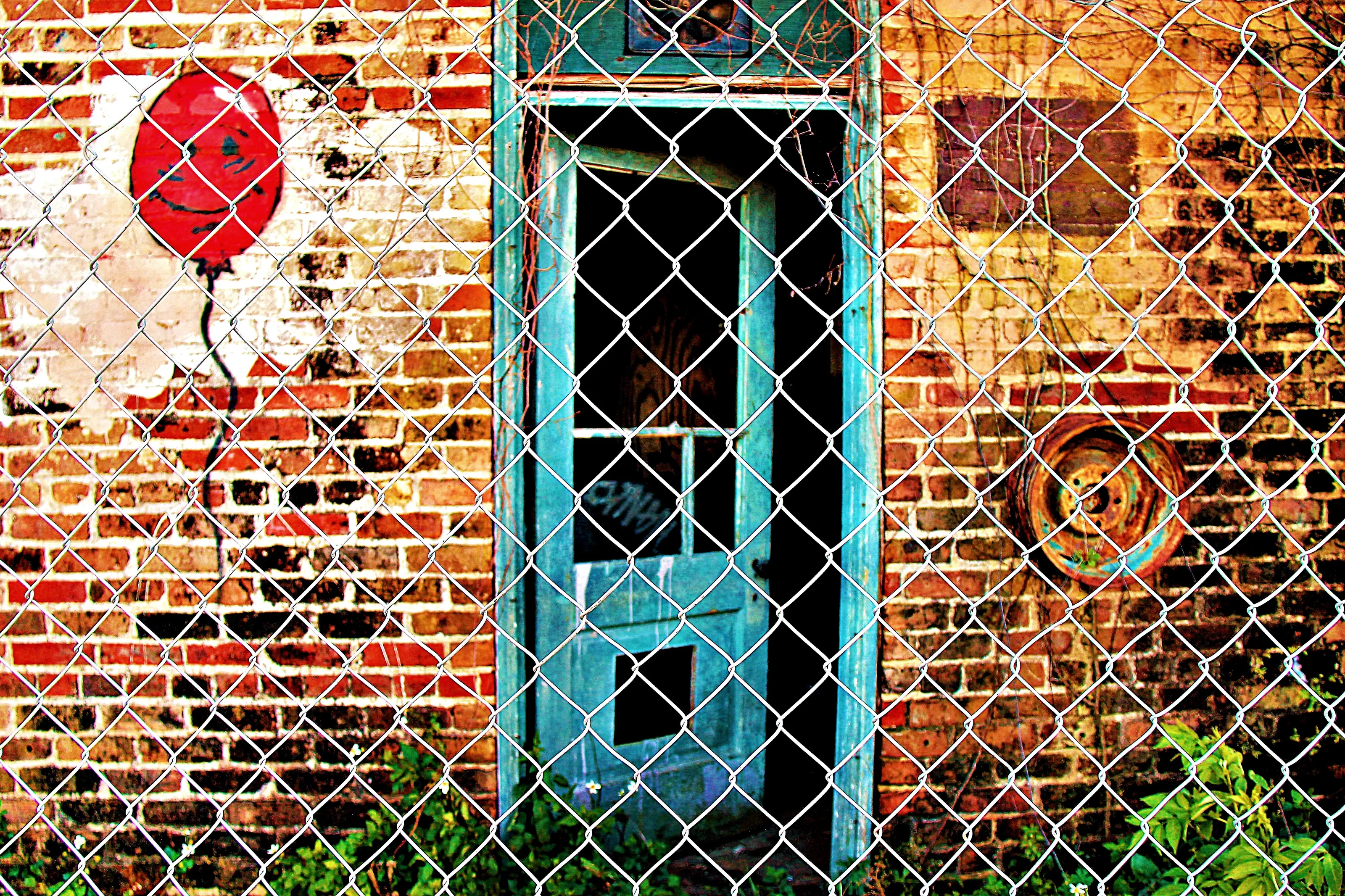 Behind a Fence