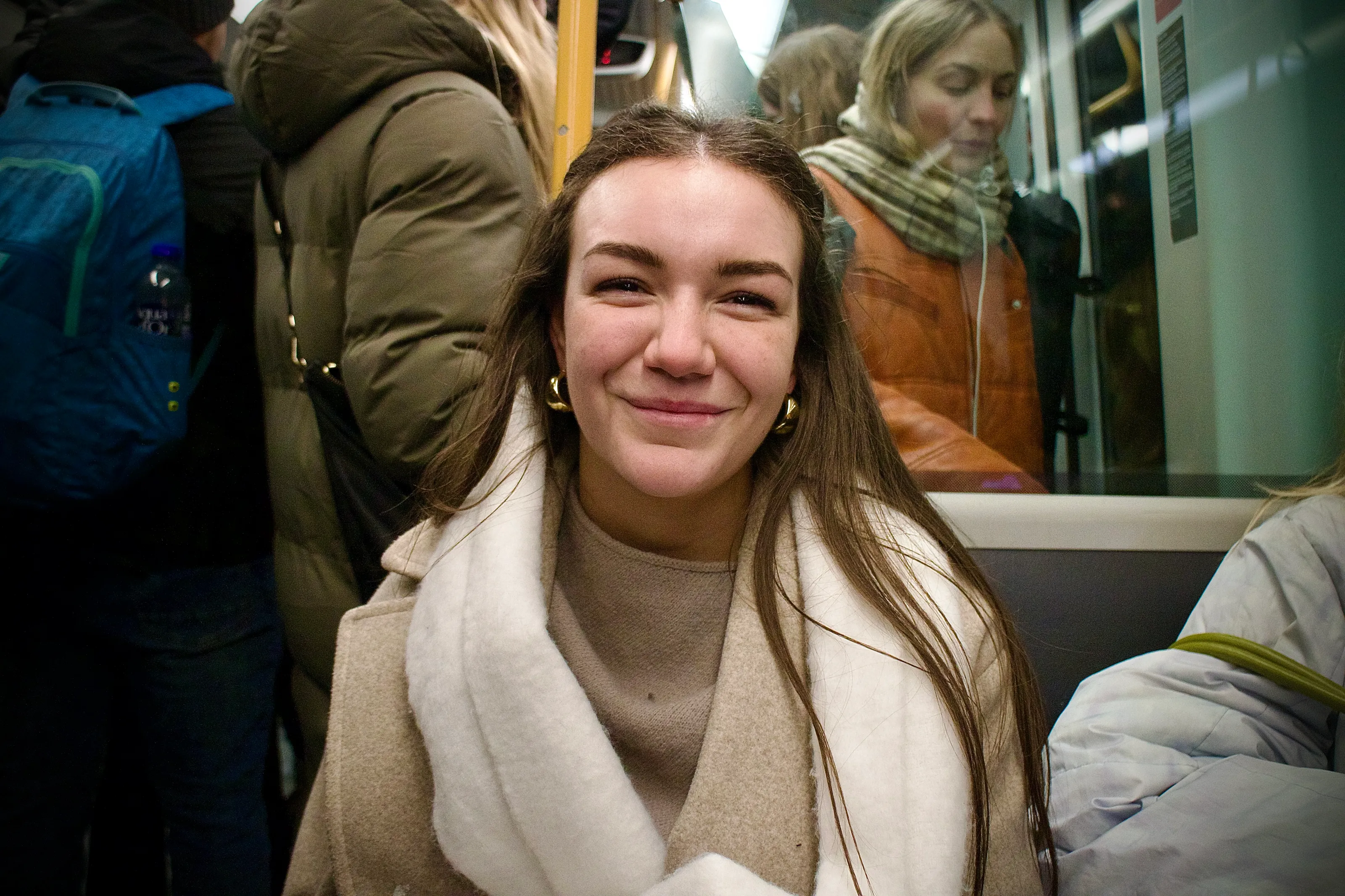Pretty Girl on Copenhagen Metro