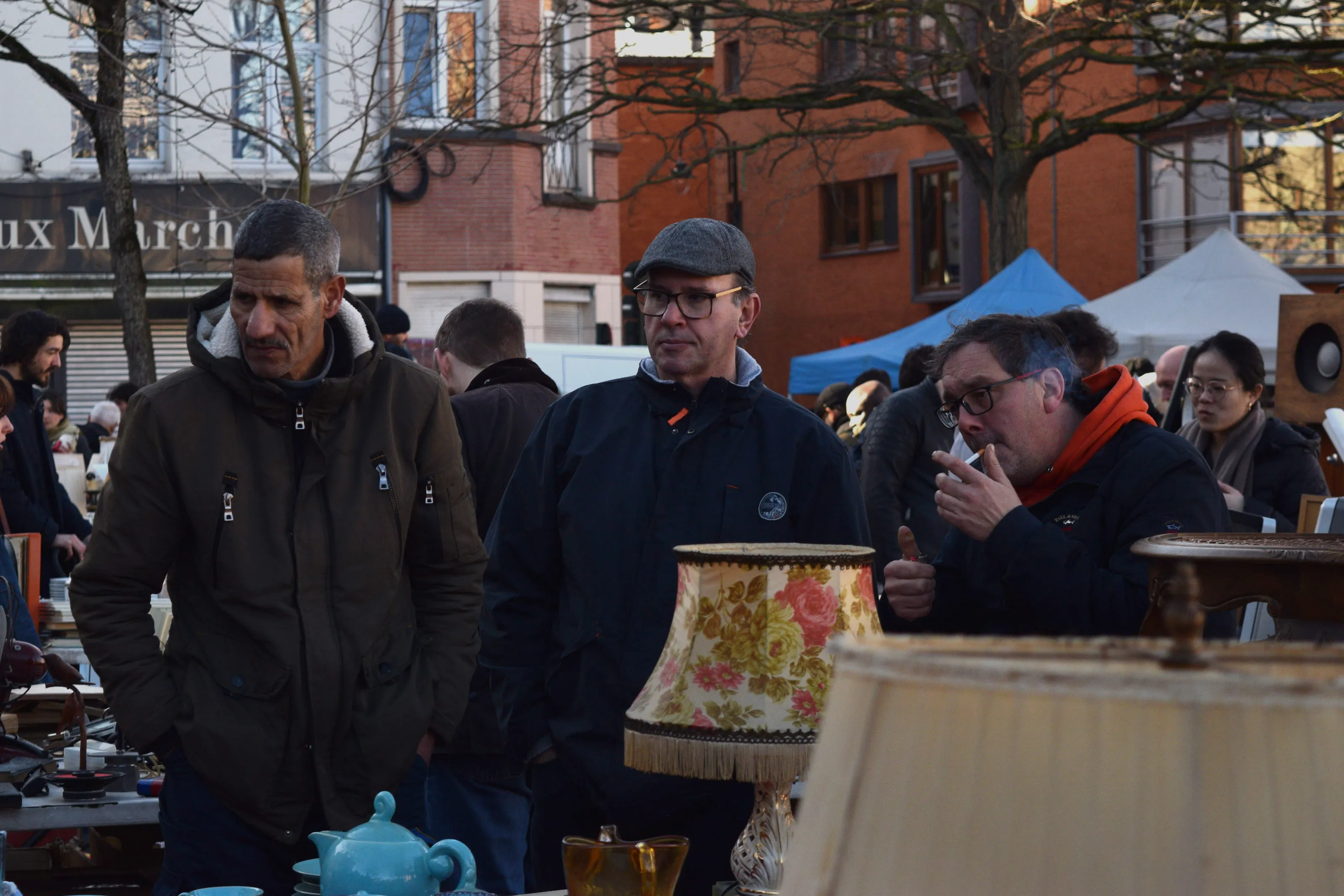 Vintage market in Brussels