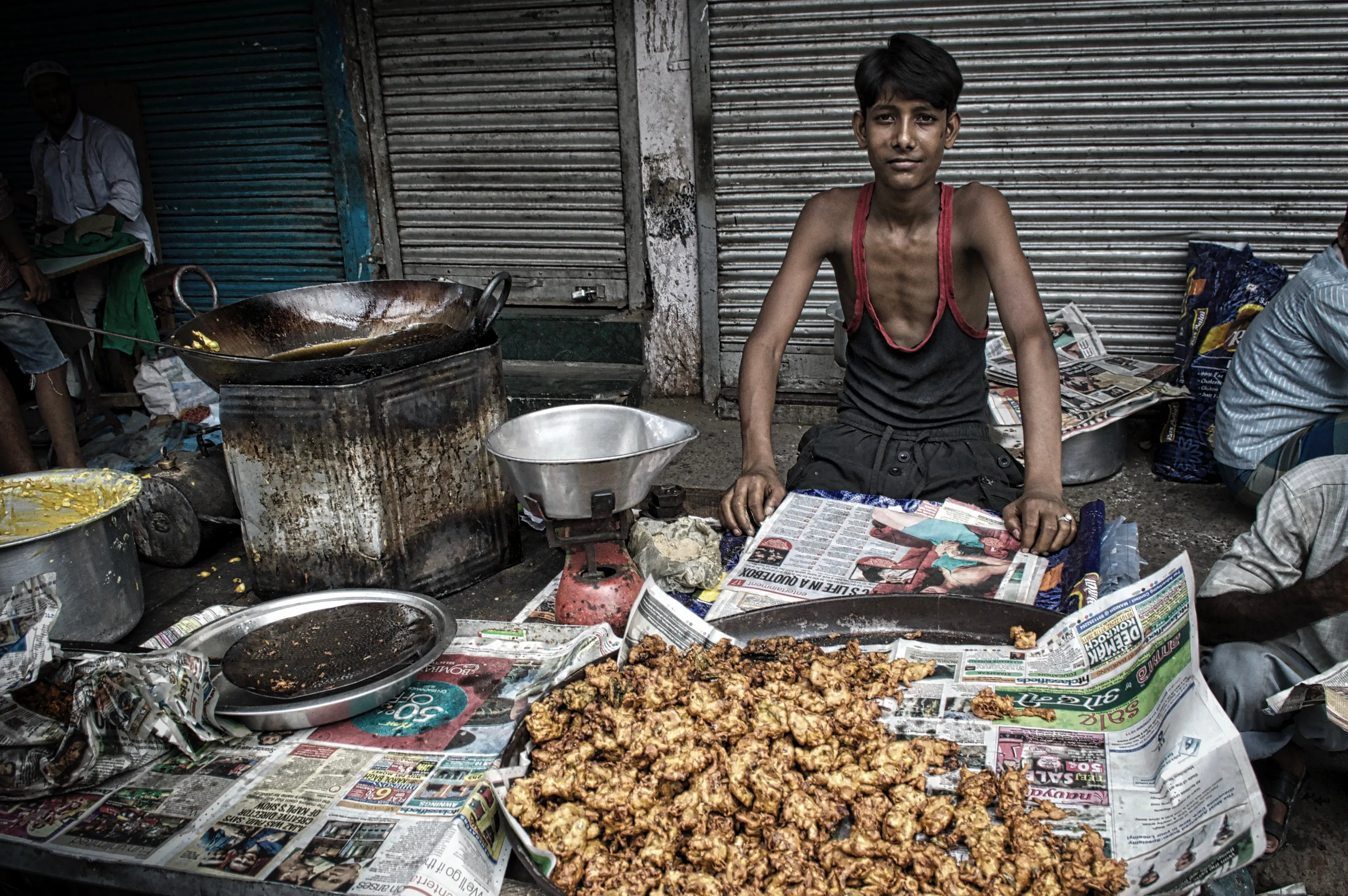 Breakfast on the streets of New Delhi