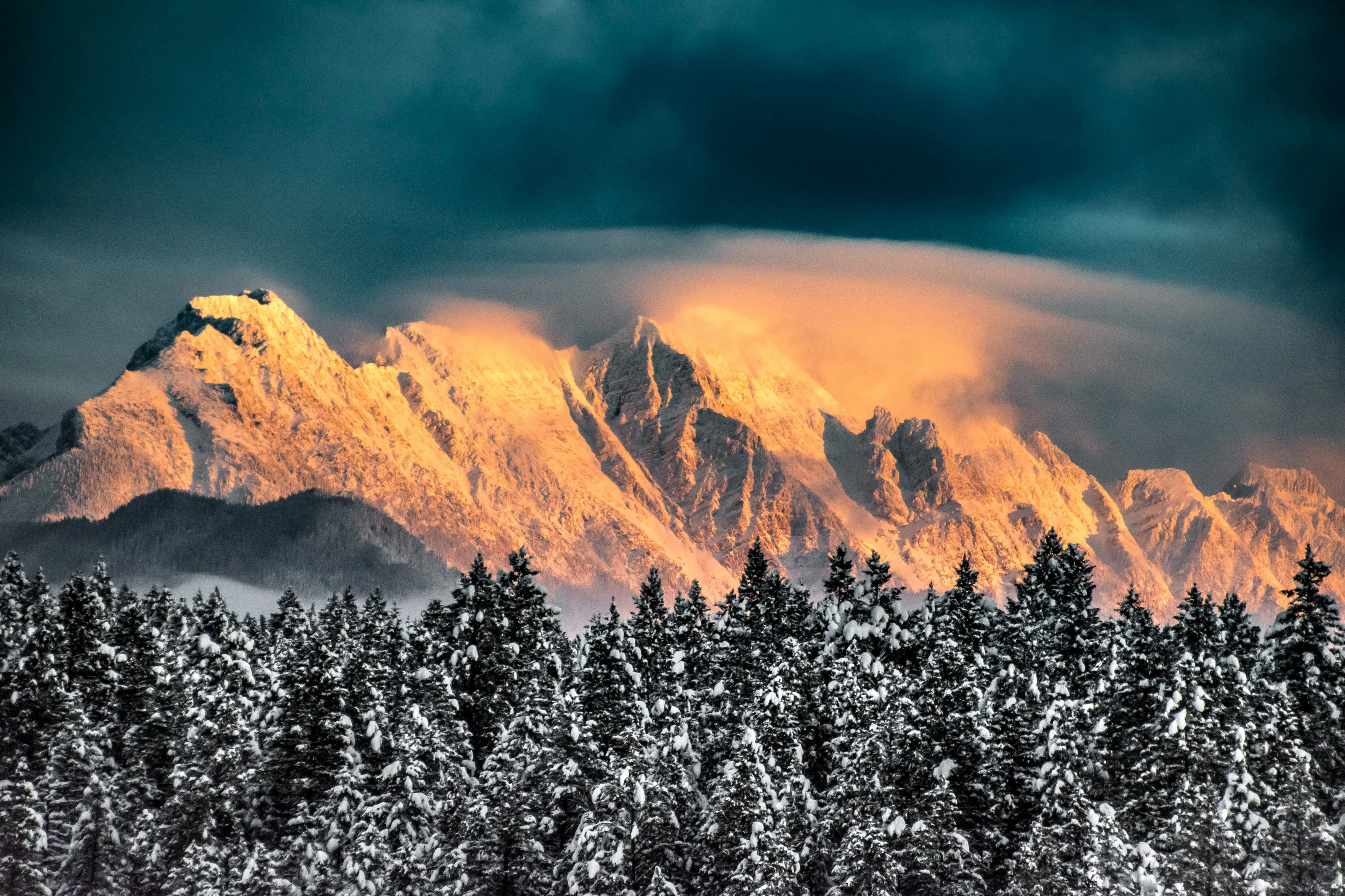 Steeples Alpenglow