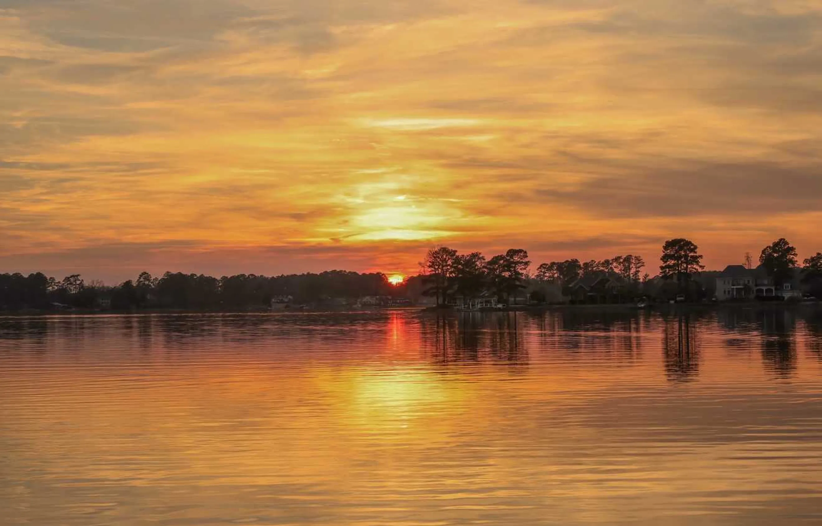 Sunset on the lake