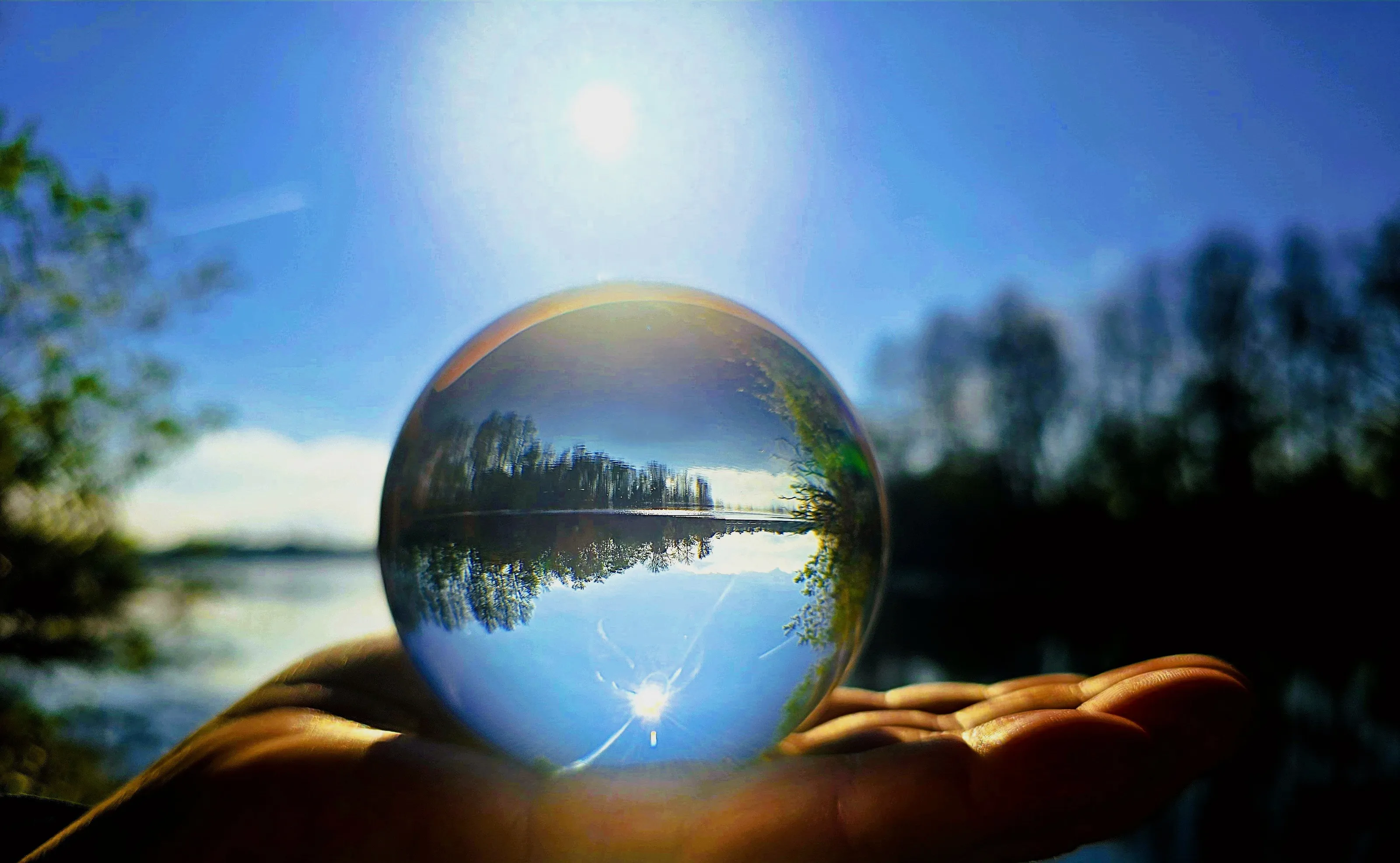 Natural Landscapes Through a Lensball/Glass Ball
