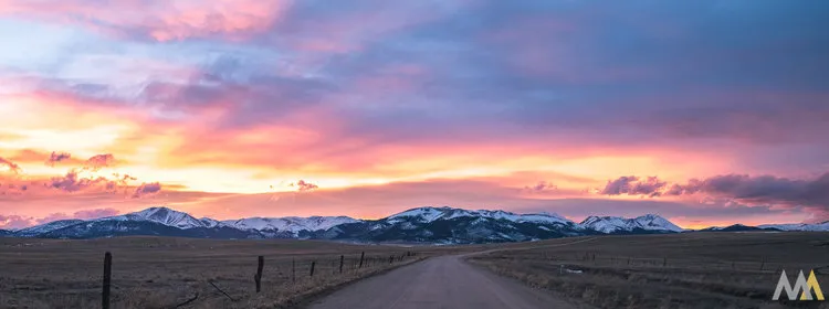 Sunset in the Rockies
